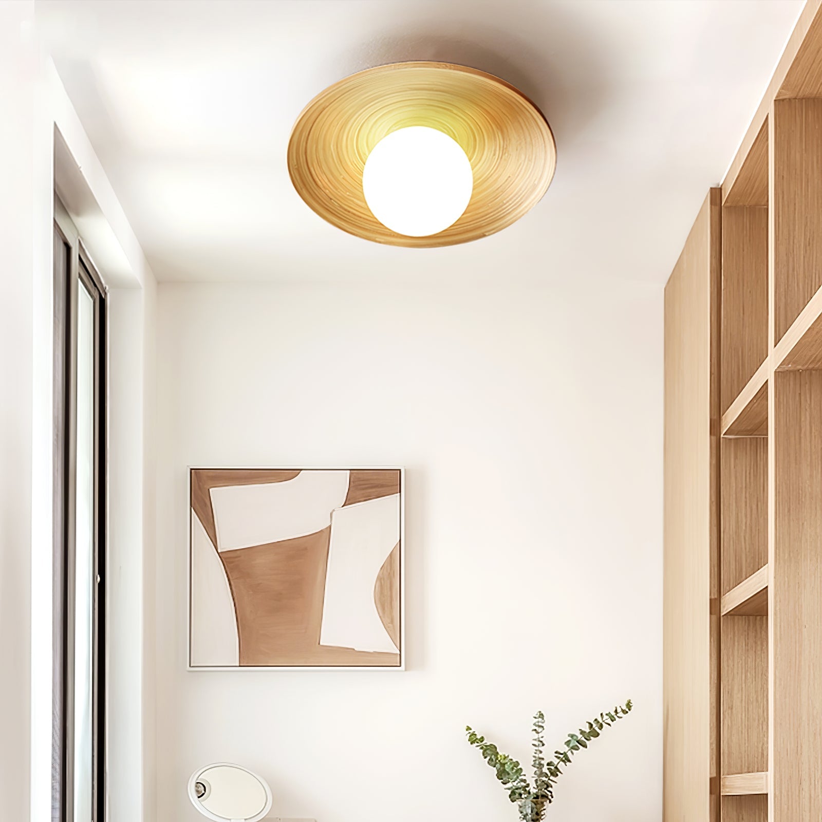 Soluna Wood Ceiling Light - Blowlighting