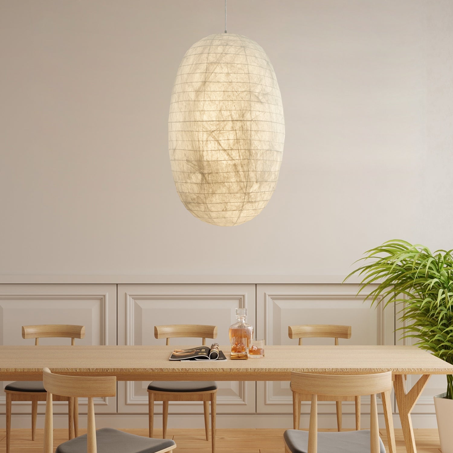 Oldoryra Silk Retro Pendant Light - Blowlighting