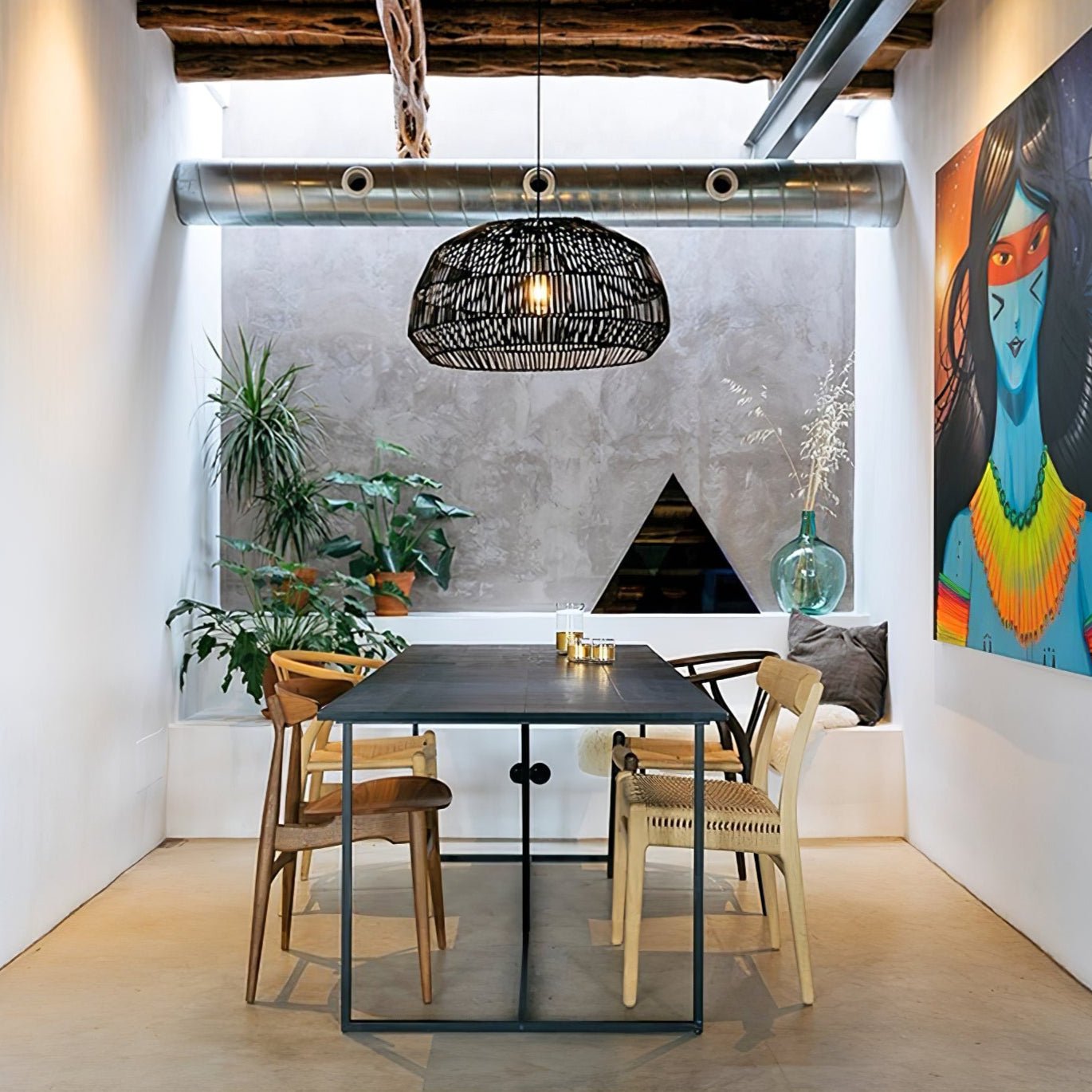 Cucarel Rattan Pendant Light - Blowlighting