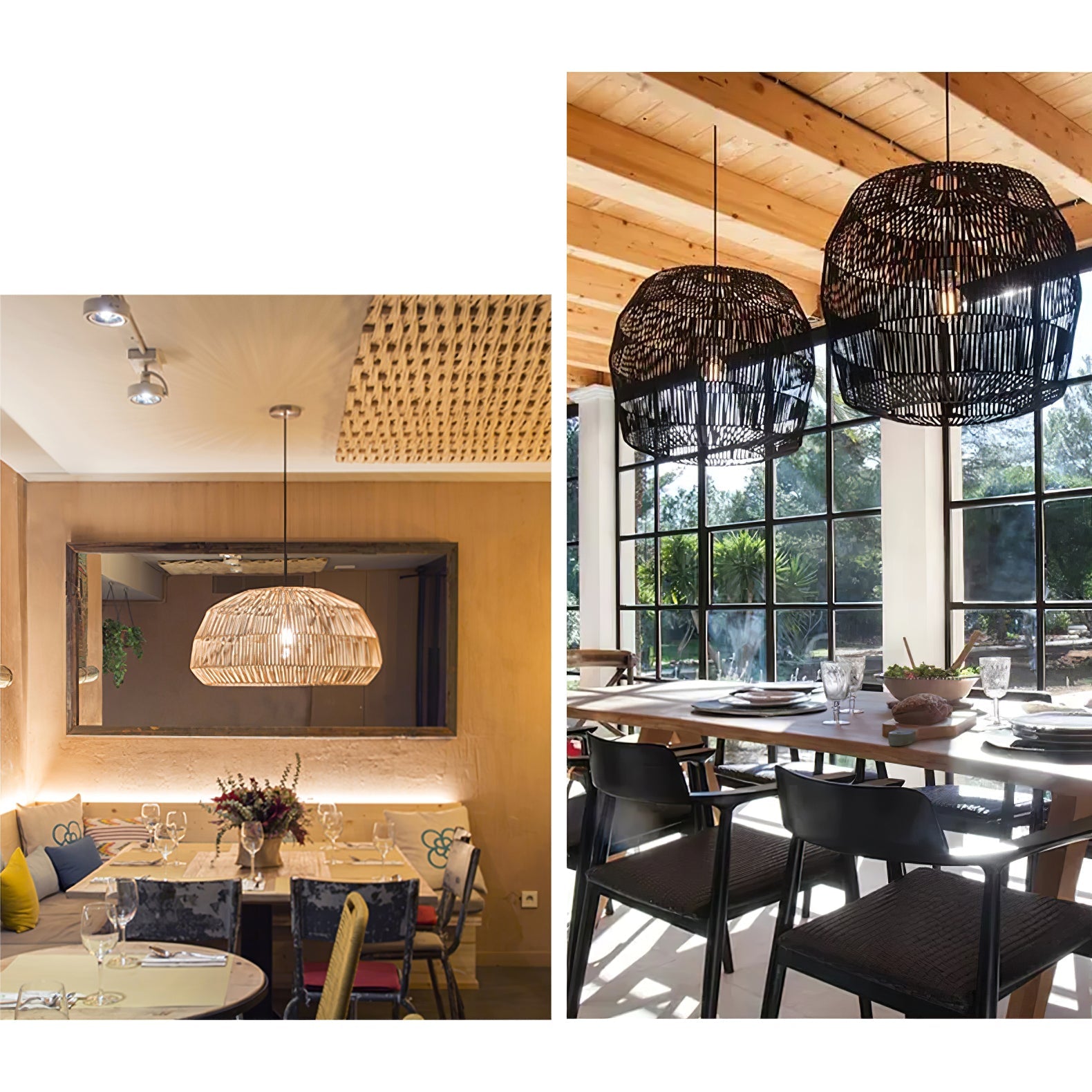 Cucarel Rattan Pendant Light - Blowlighting