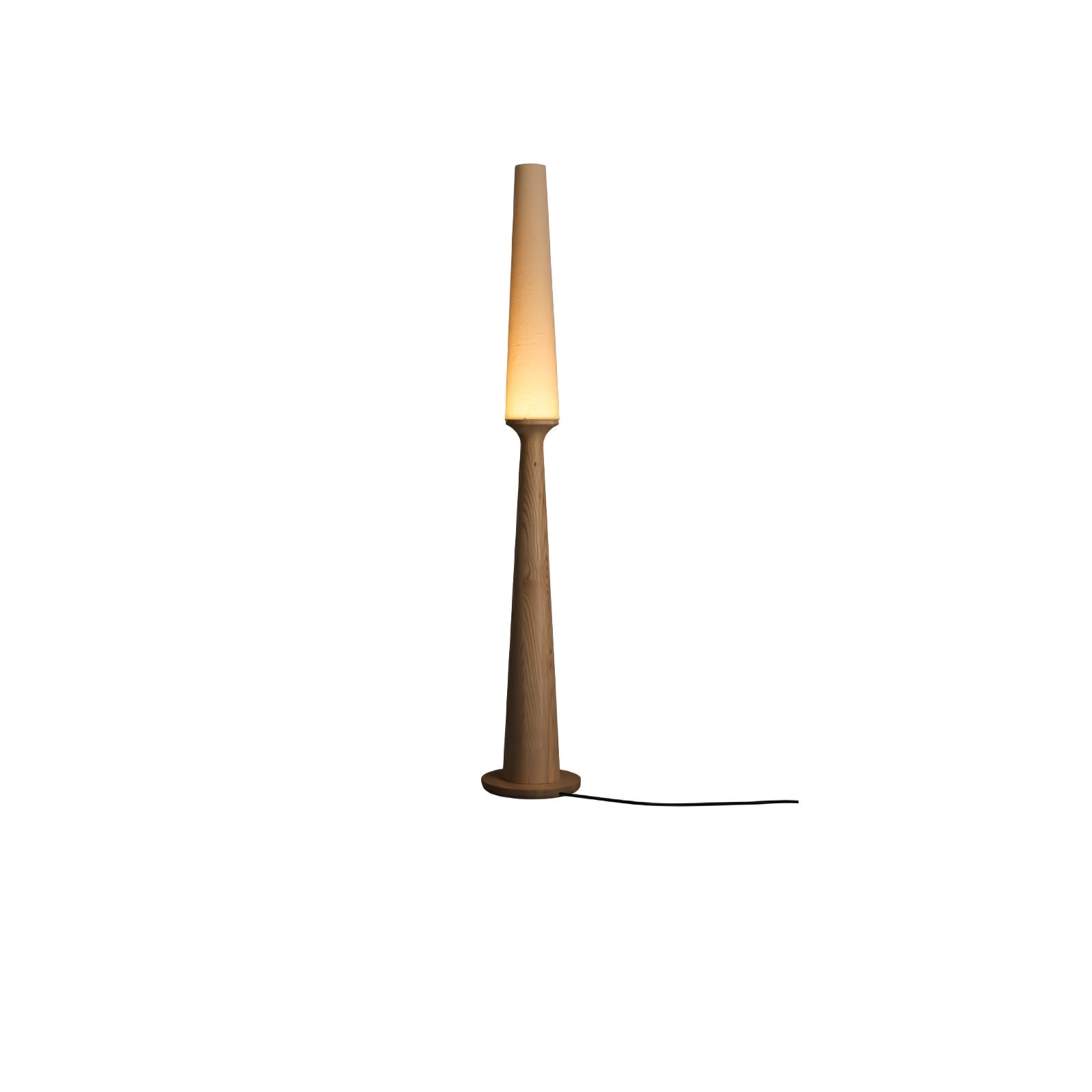 Vetheora Tapered Wood Floor Lamp - Blowlighting
