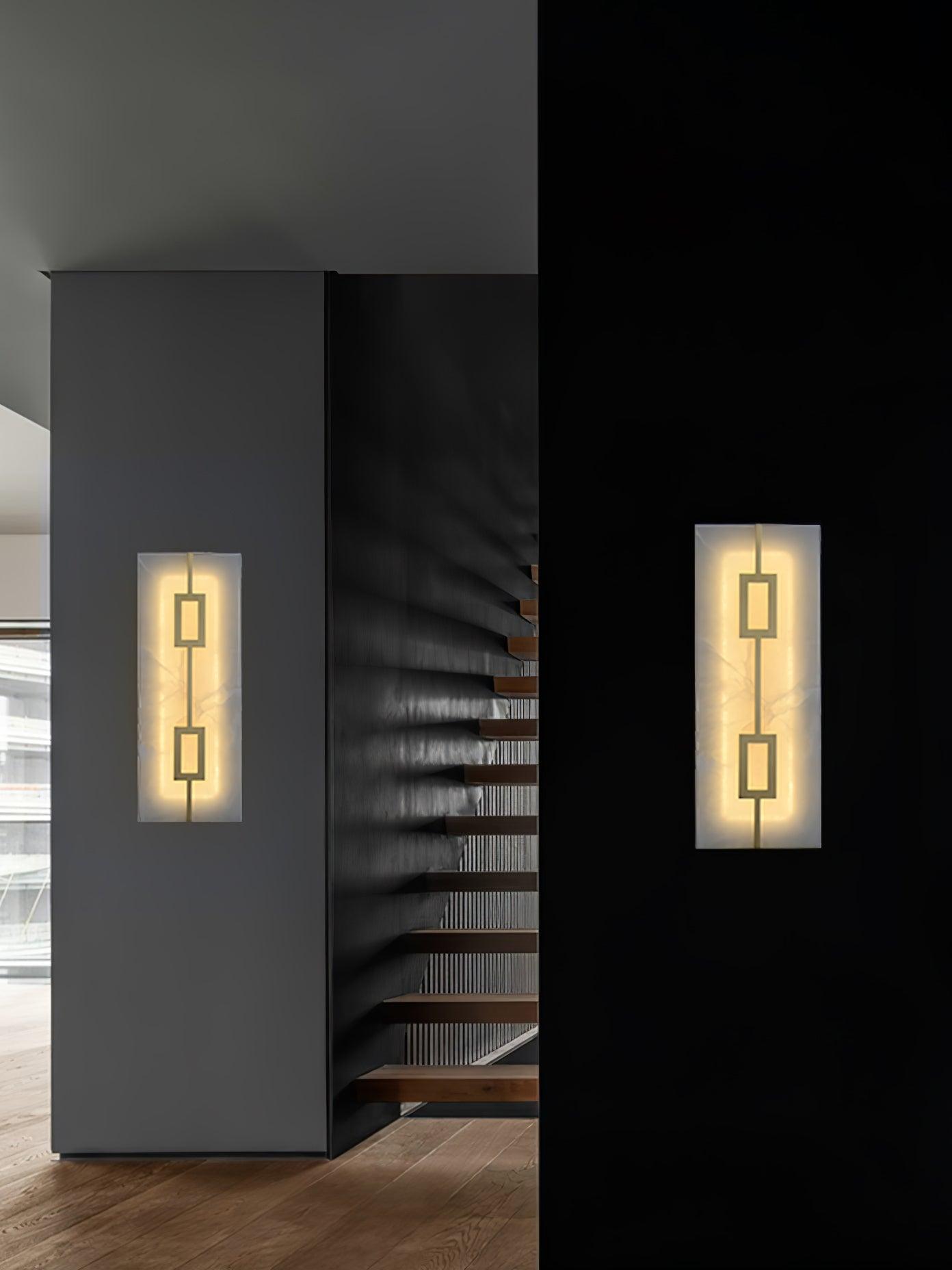 Alvelor Geometric Alabaster Wall Light - Blowlighting