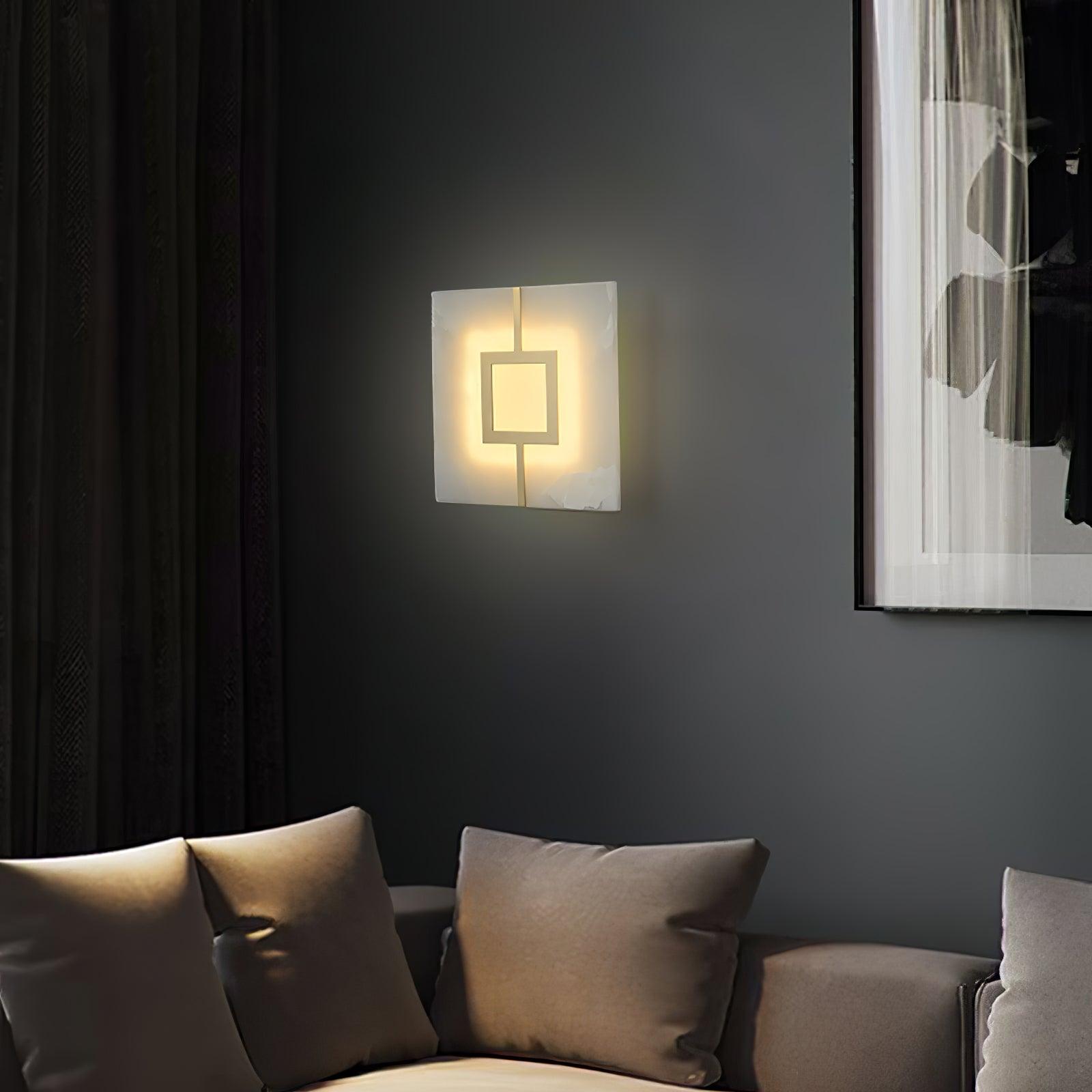 Alvelor Geometric Alabaster Wall Light - Blowlighting