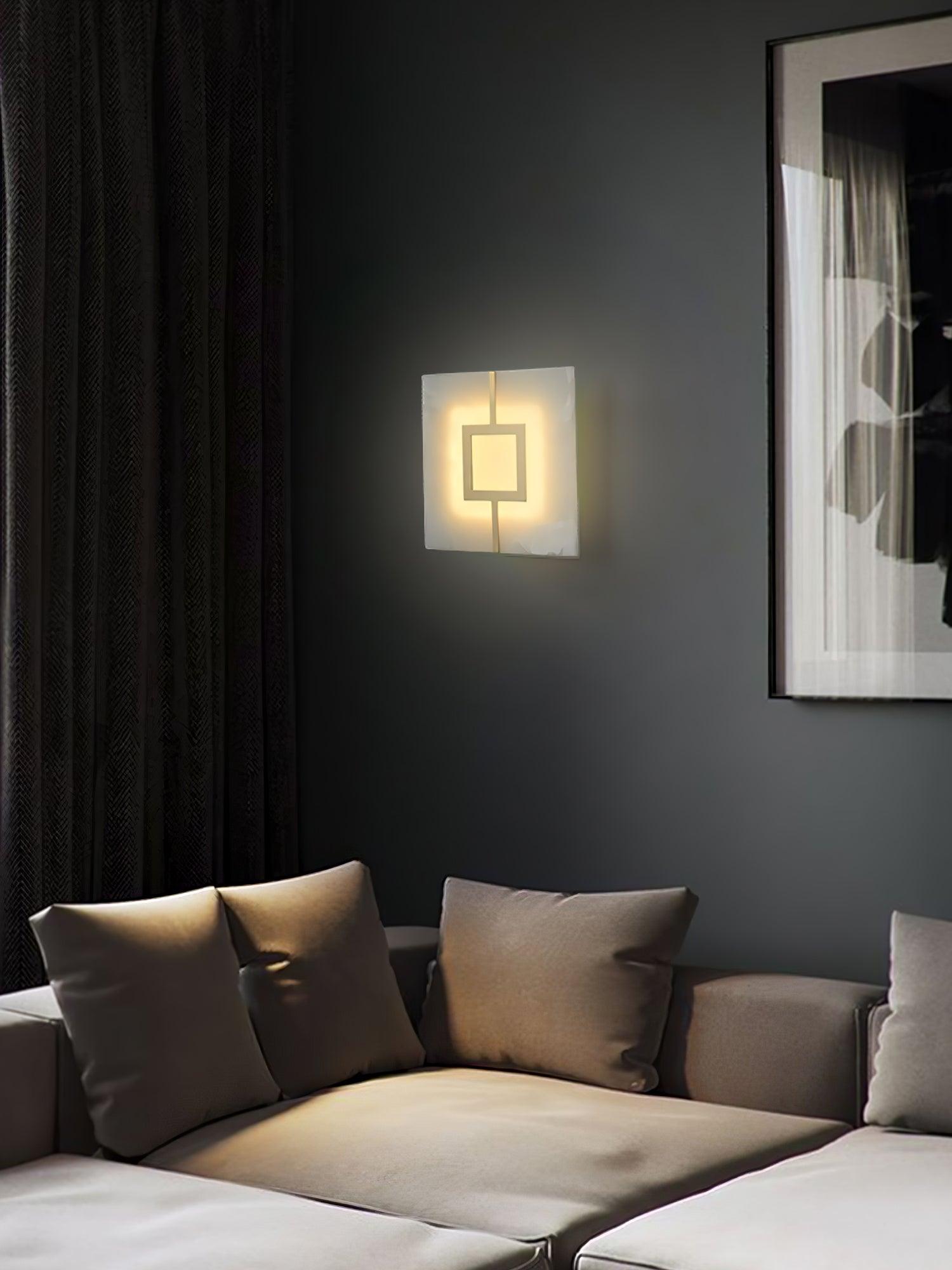 Alvelor Geometric Alabaster Wall Light - Blowlighting