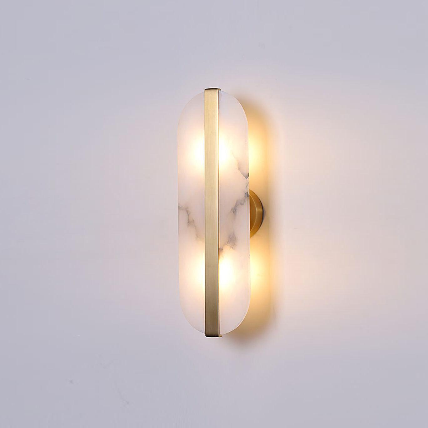 Calura Alabaster Double Light Wall Lamp - Blowlighting