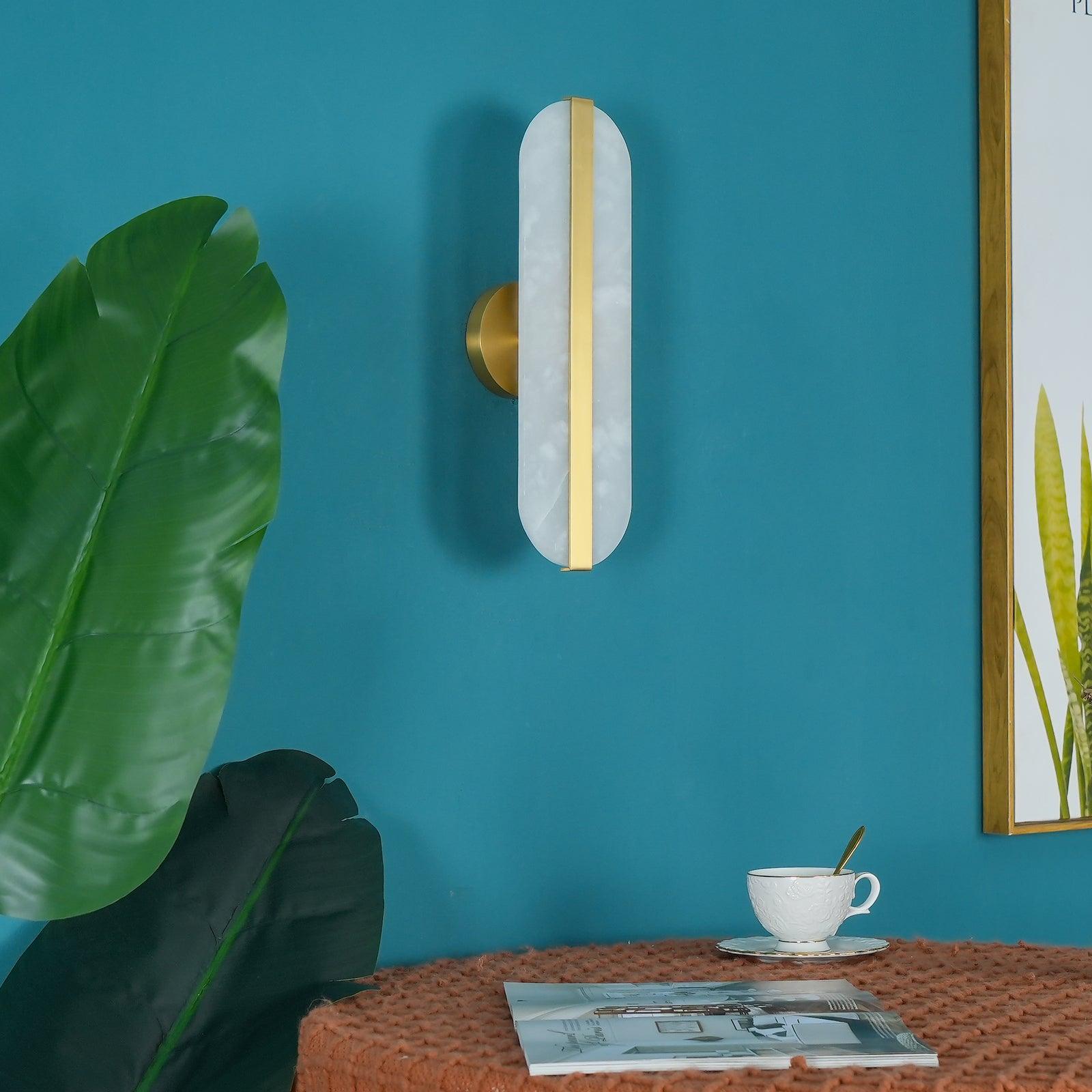 Calura Alabaster Double Light Wall Lamp - Blowlighting