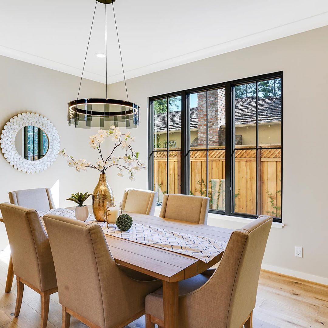 Lustra Chandelier LED Ring Black Glass Modern - Blowlighting