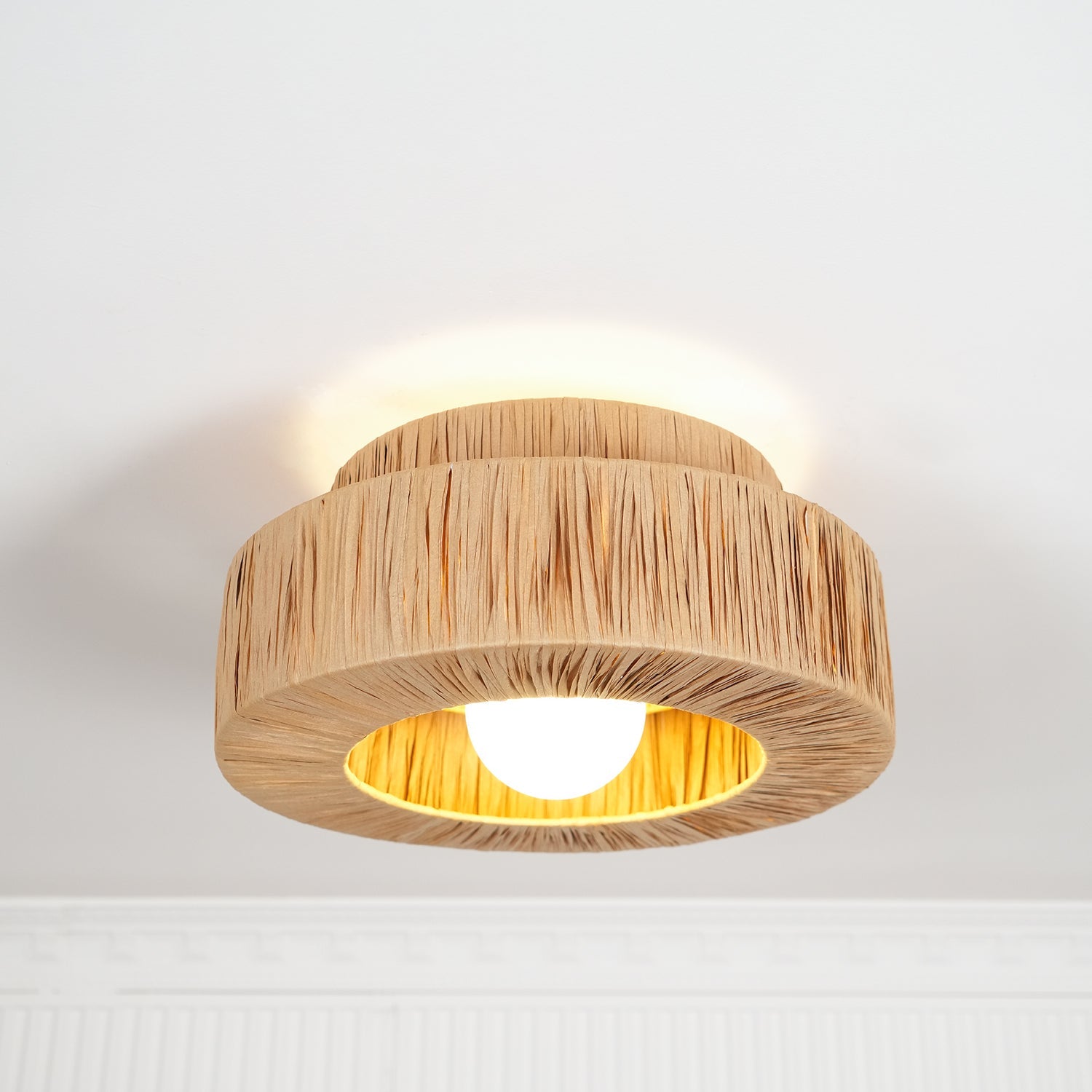 Straw Art Ceiling Lamp - Blowlighting