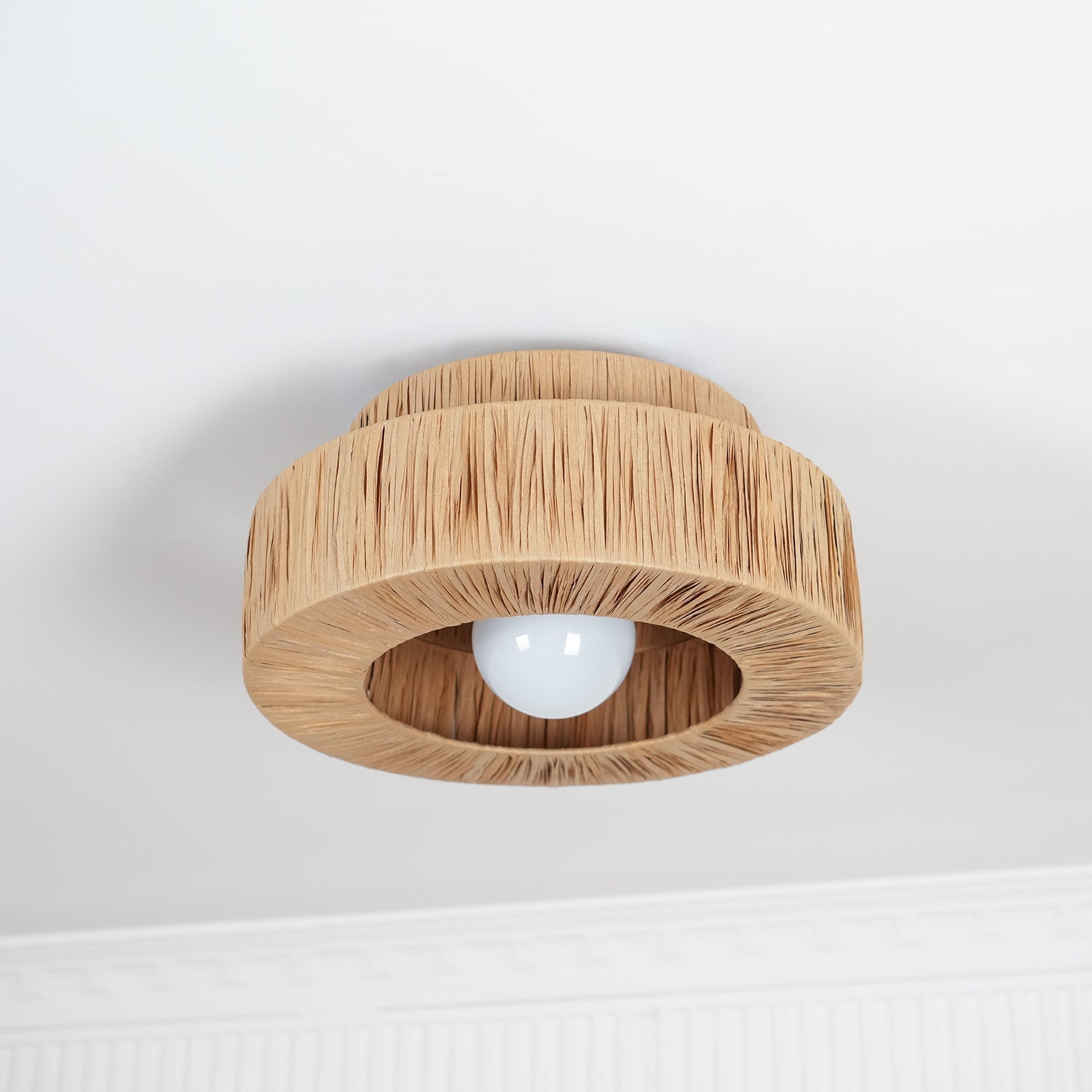 Straw Art Ceiling Lamp - Blowlighting