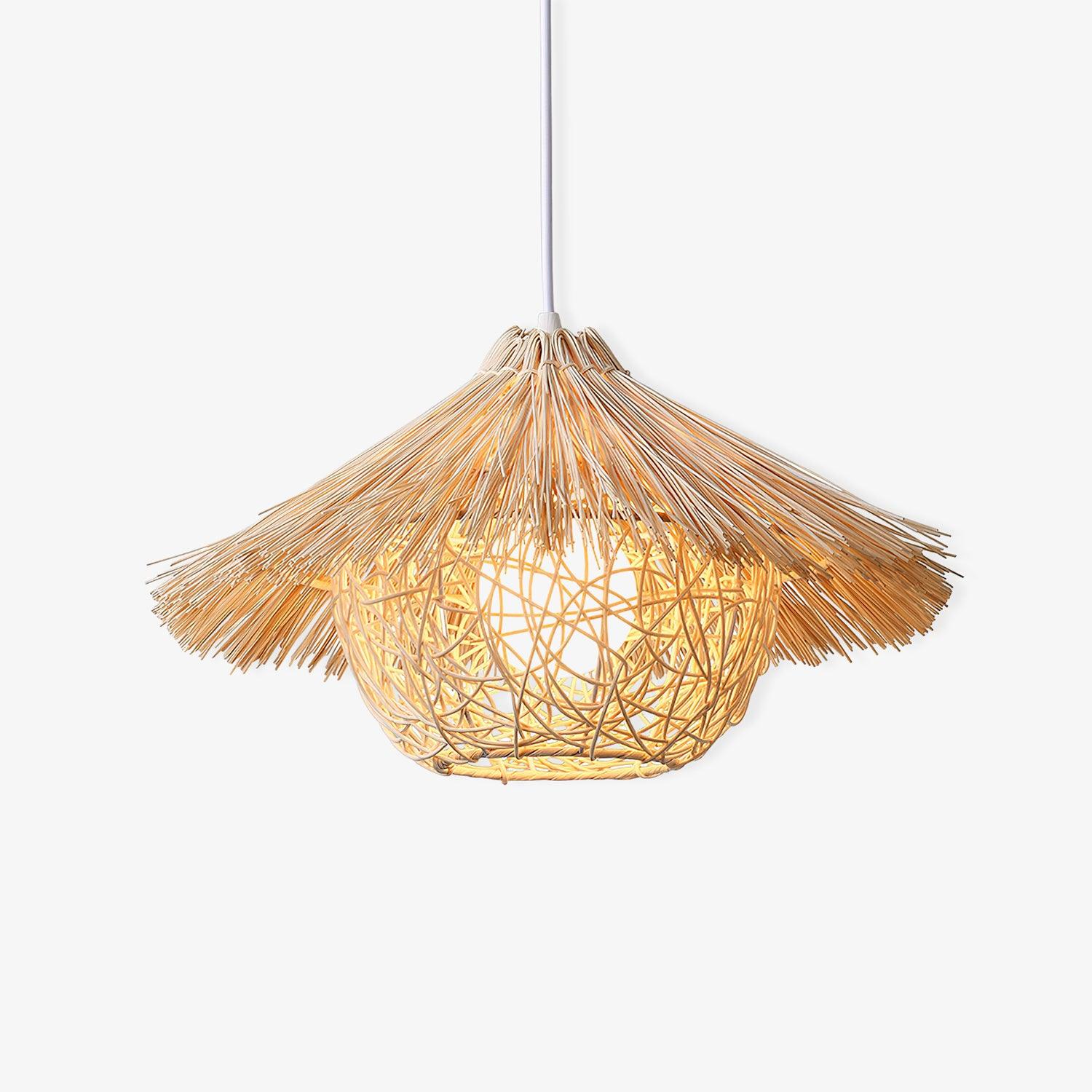 Straw Hat Pendant Light - Blowlighting