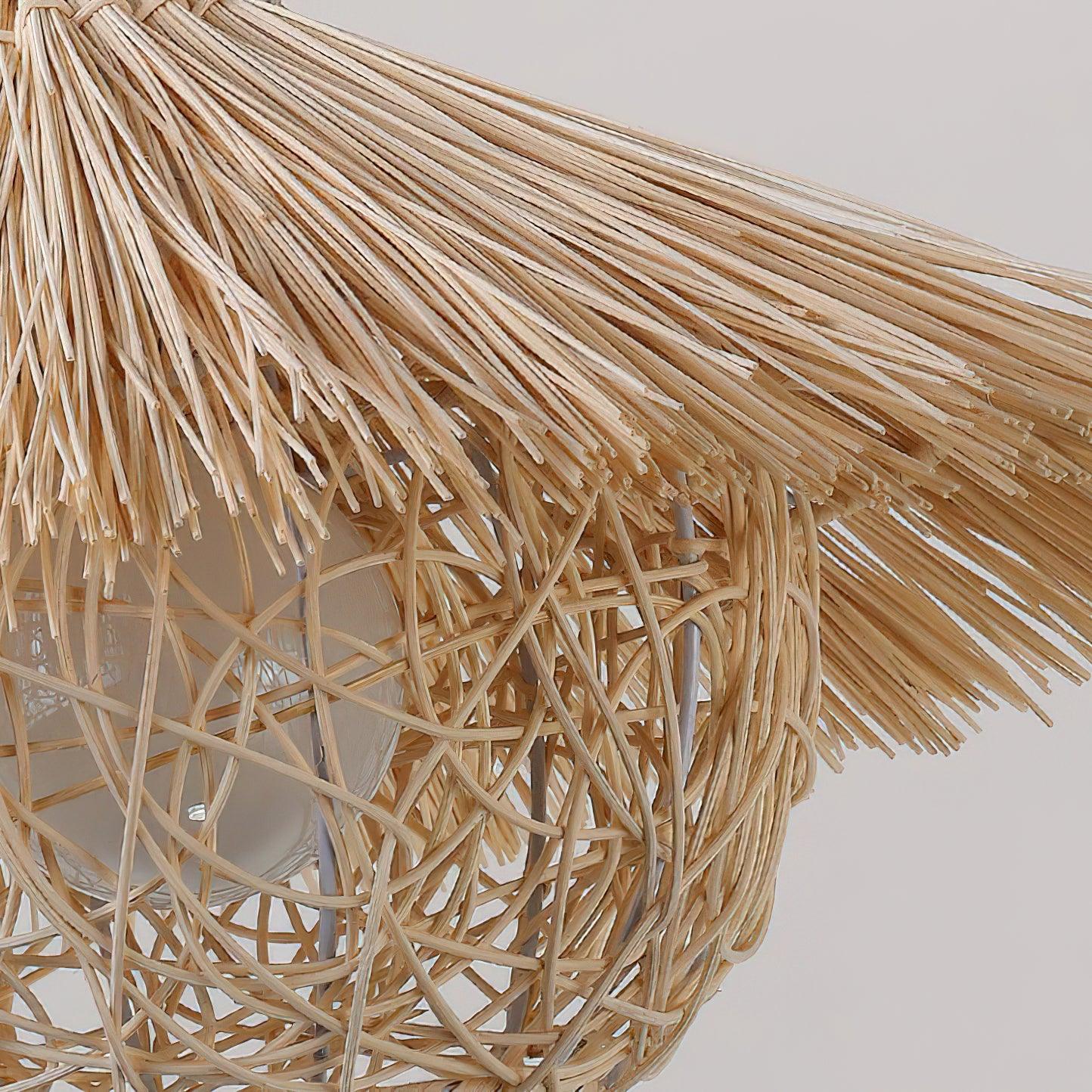 Straw Hat Pendant Light - Blowlighting
