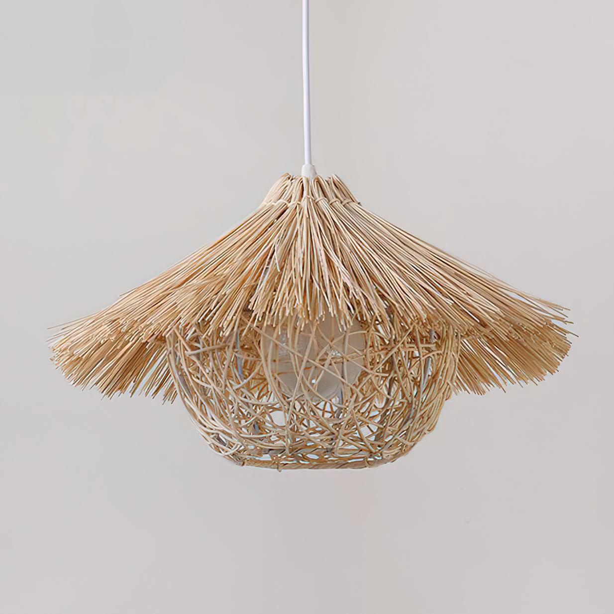 Straw Hat Pendant Light - Blowlighting
