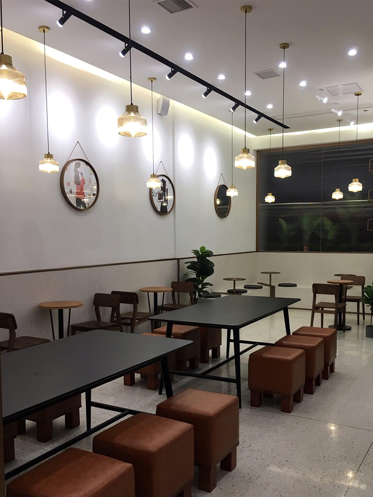 Striped Spinning Top Pendant Light - Blowlighting