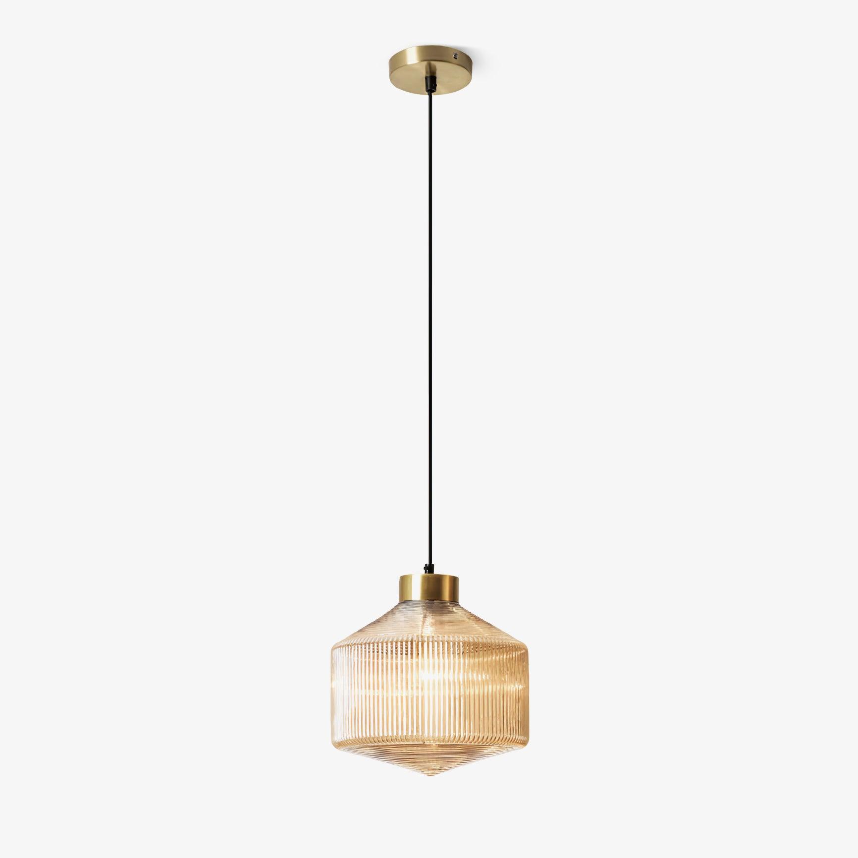 Striped Spinning Top Pendant Light - Blowlighting