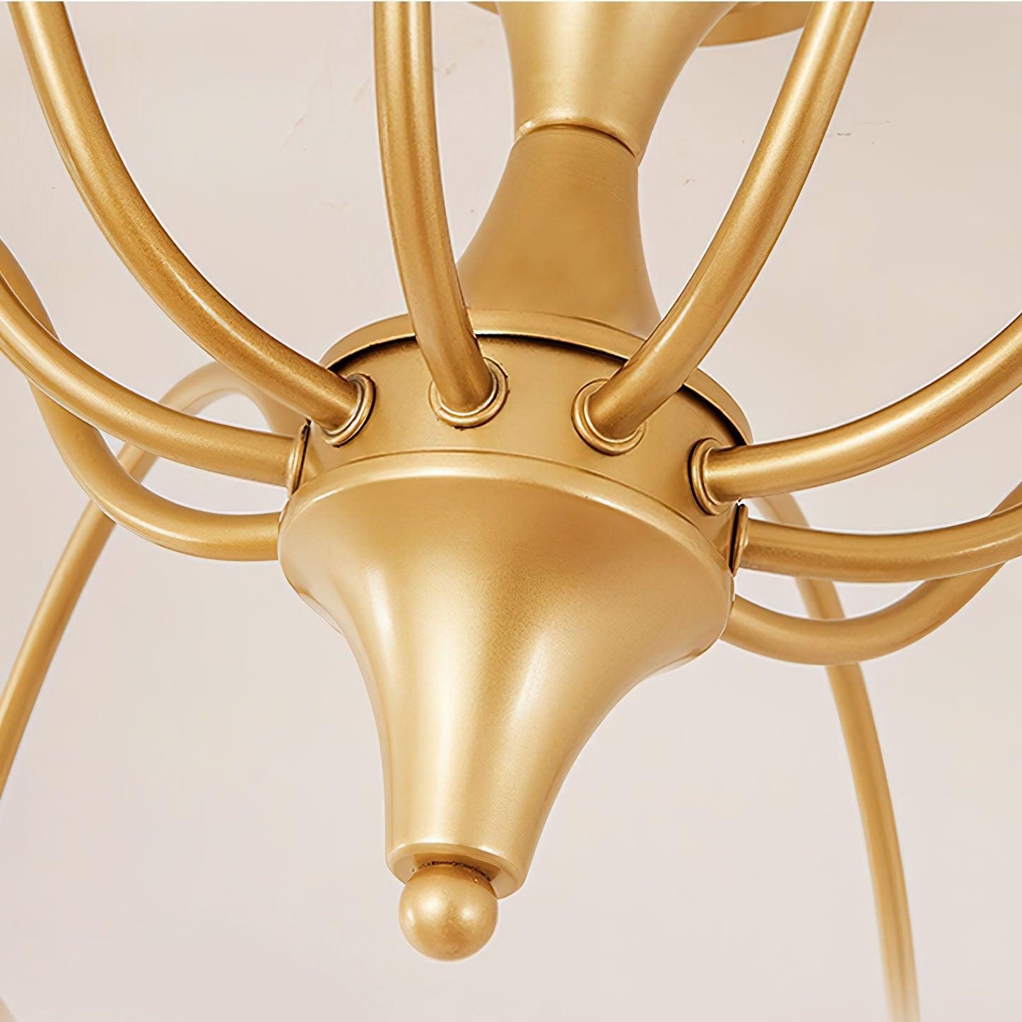 Striped Glass Bowl Chandelier - Blowlighting