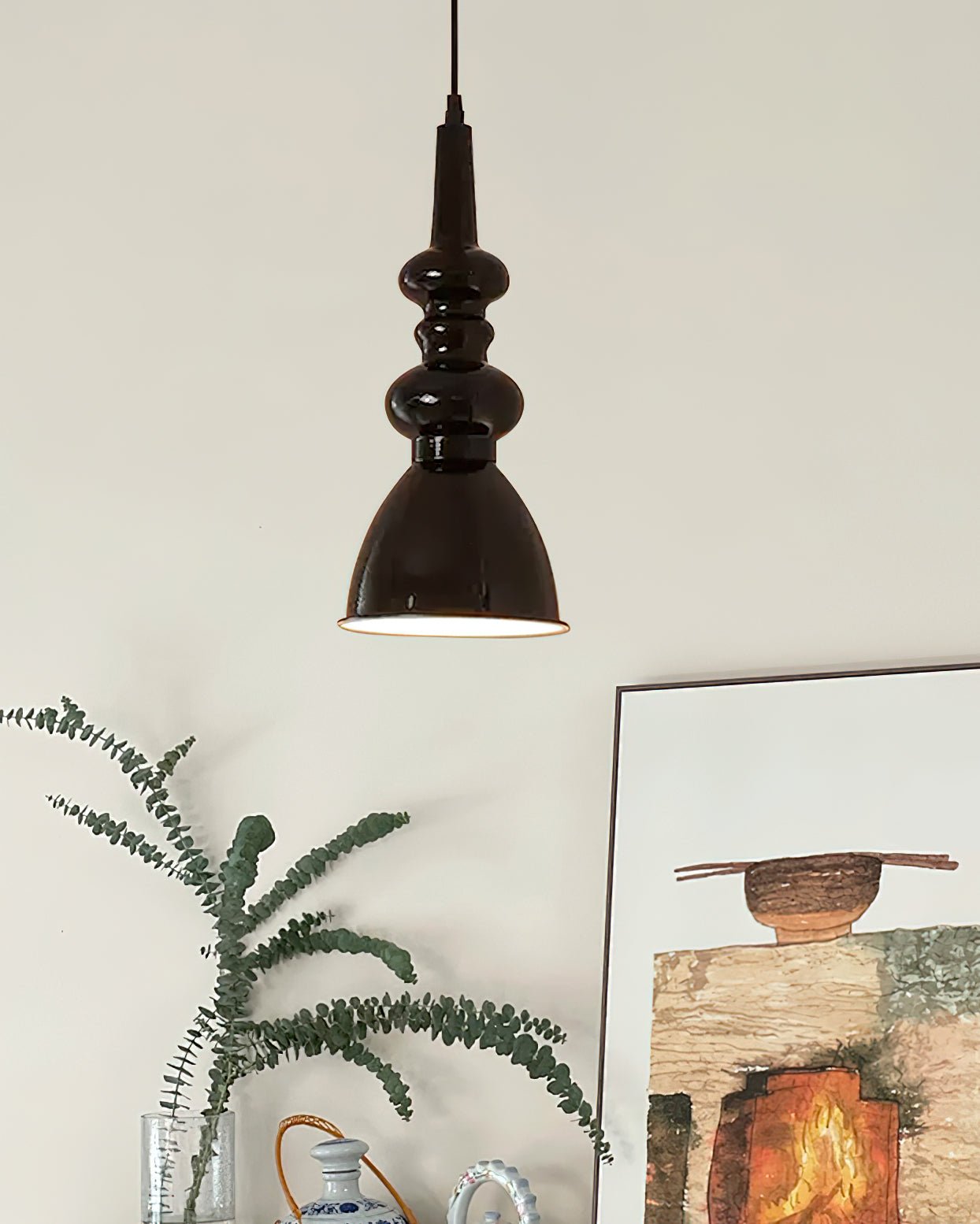 Svelte Noir Pendant Light - Blowlighting