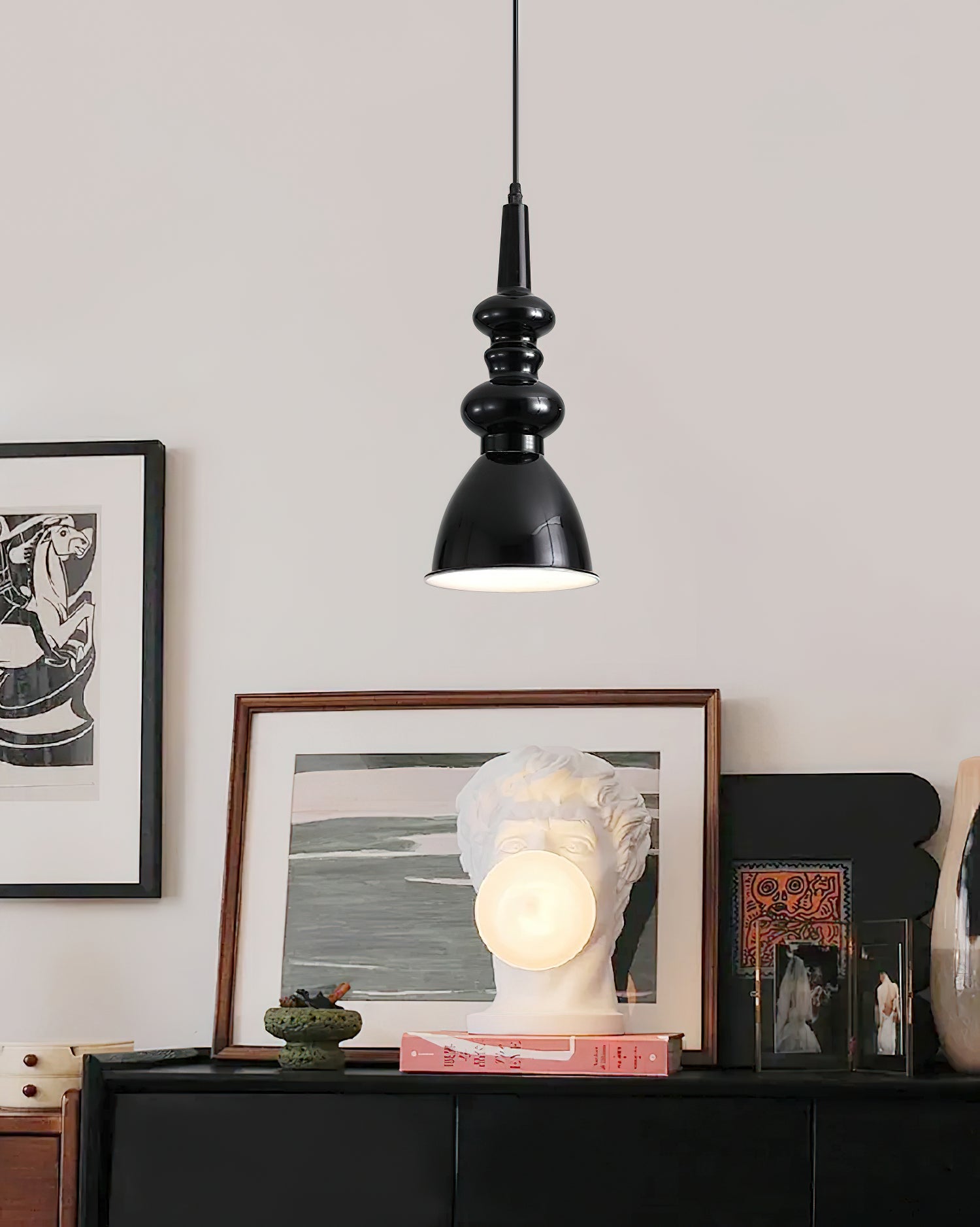 Svelte Noir Pendant Light - Blowlighting