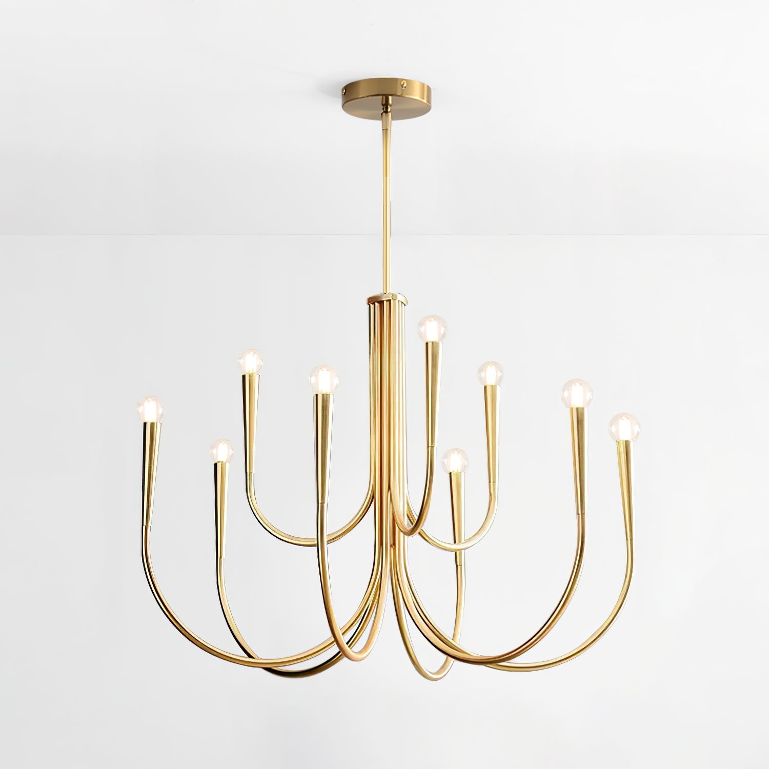 Swoop Arm Chandelier - Blowlighting