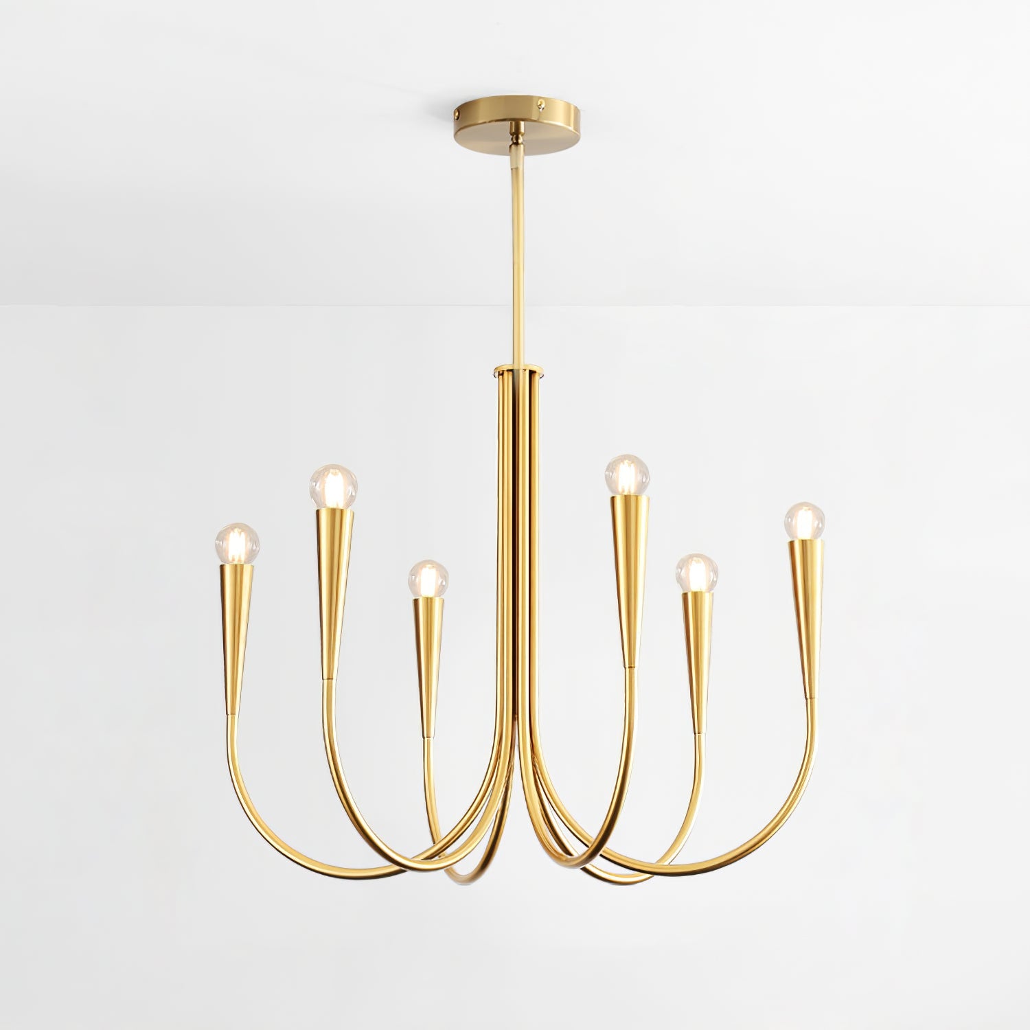 Swoop Arm Chandelier - Blowlighting