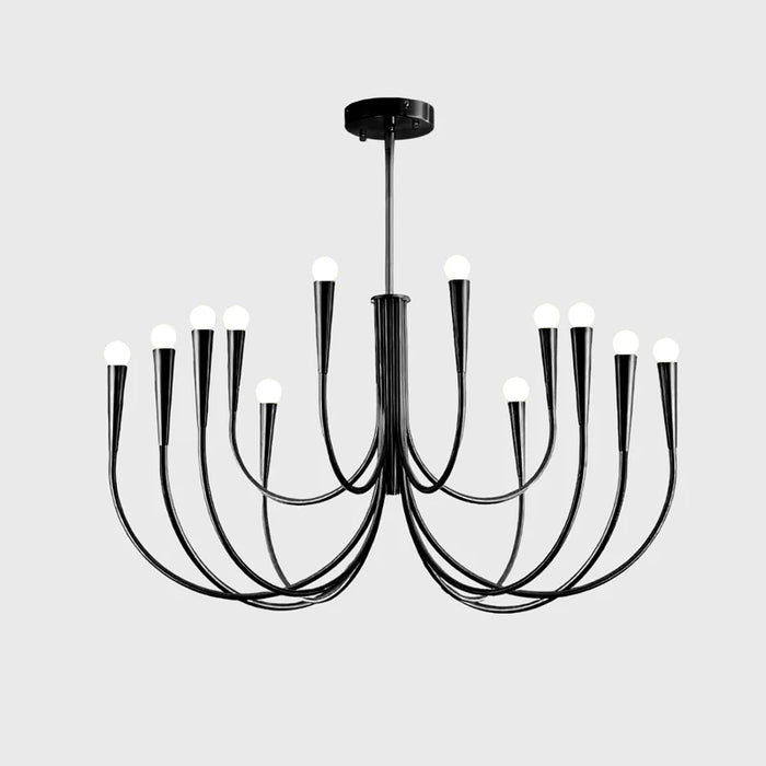 Swoop Arm Chandelier - Blowlighting