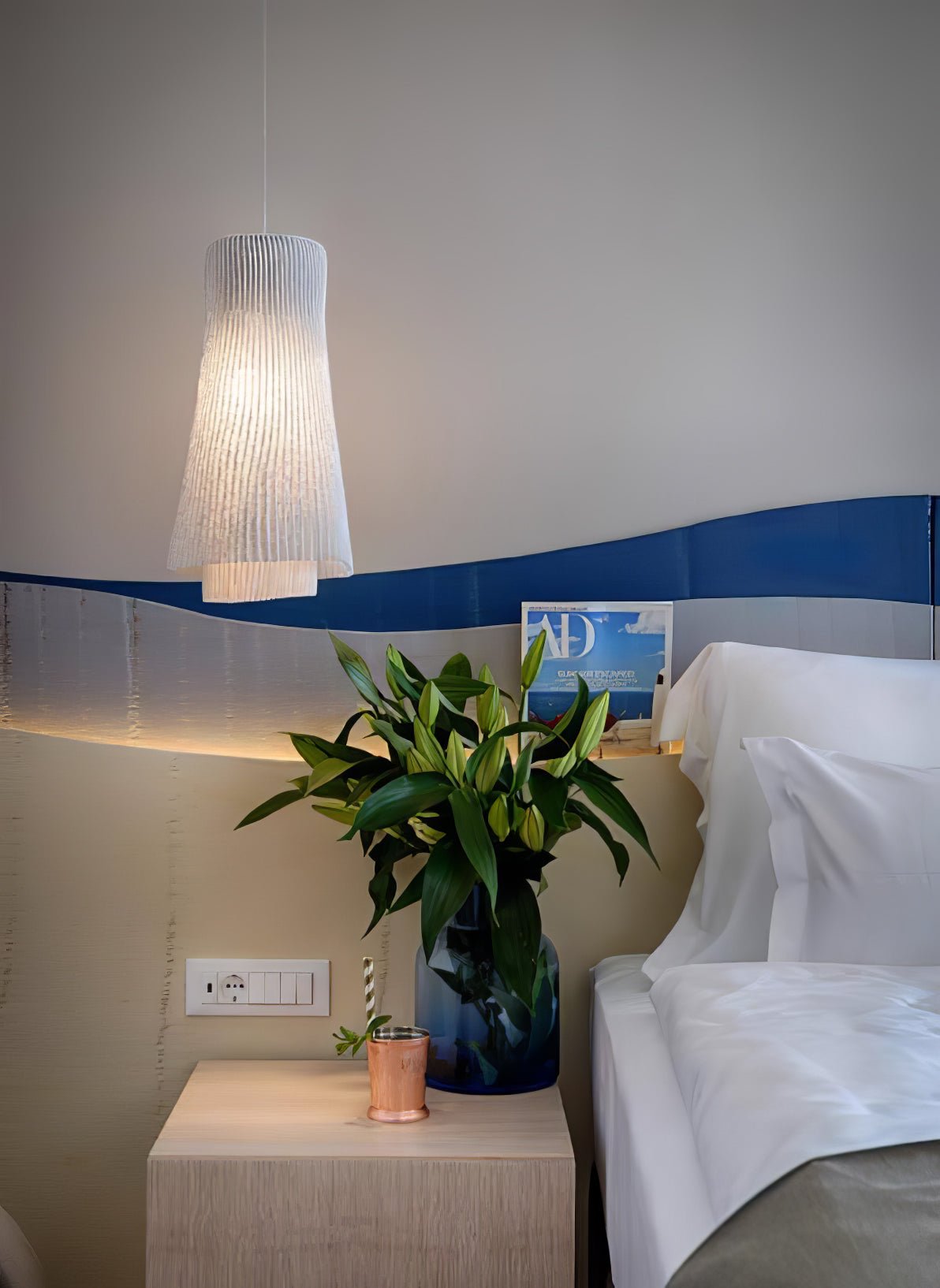 Stainless Steel Pleated Pendant Lamp - Blowlighting