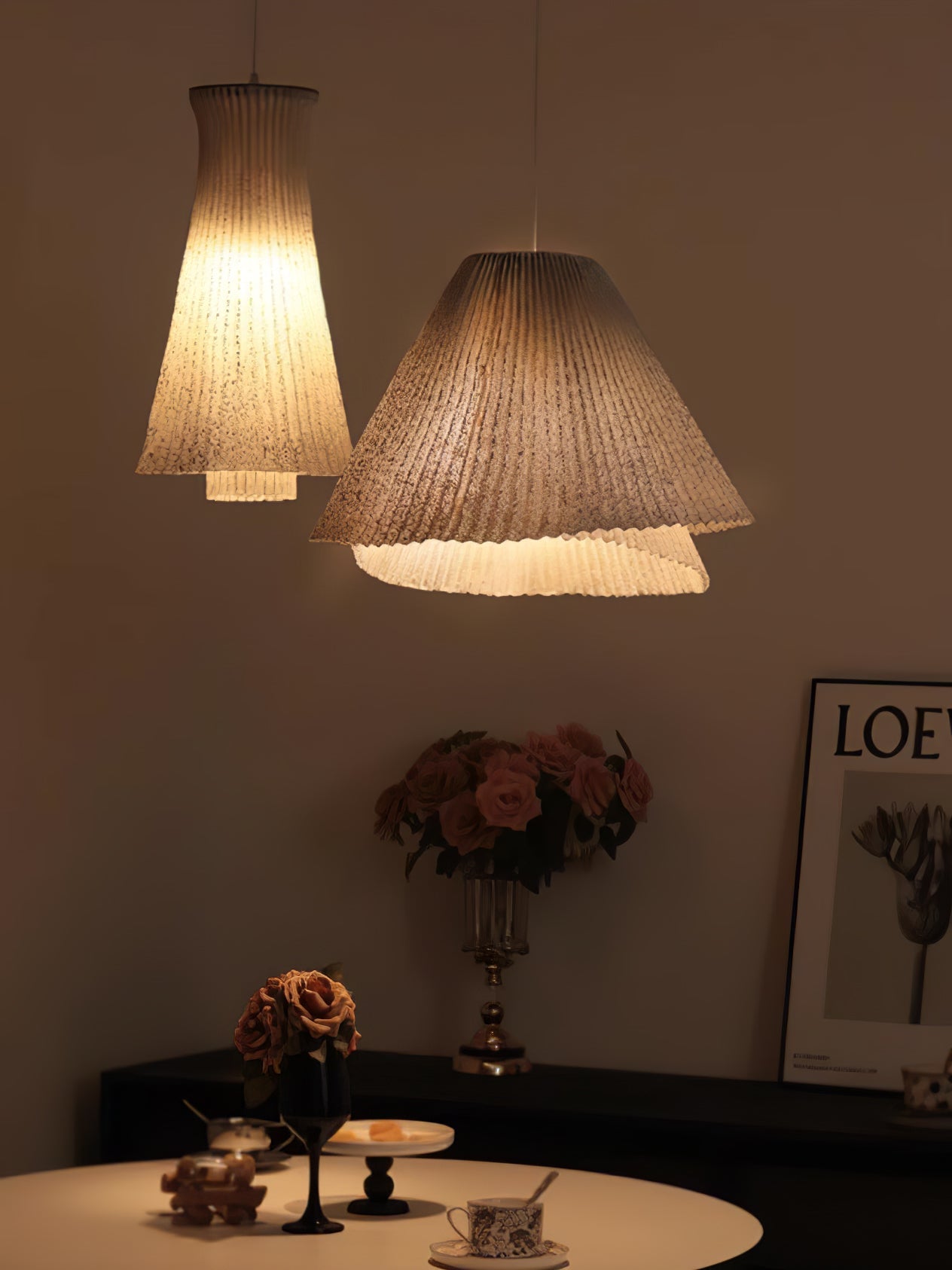 Stainless Steel Pleated Pendant Lamp - Blowlighting