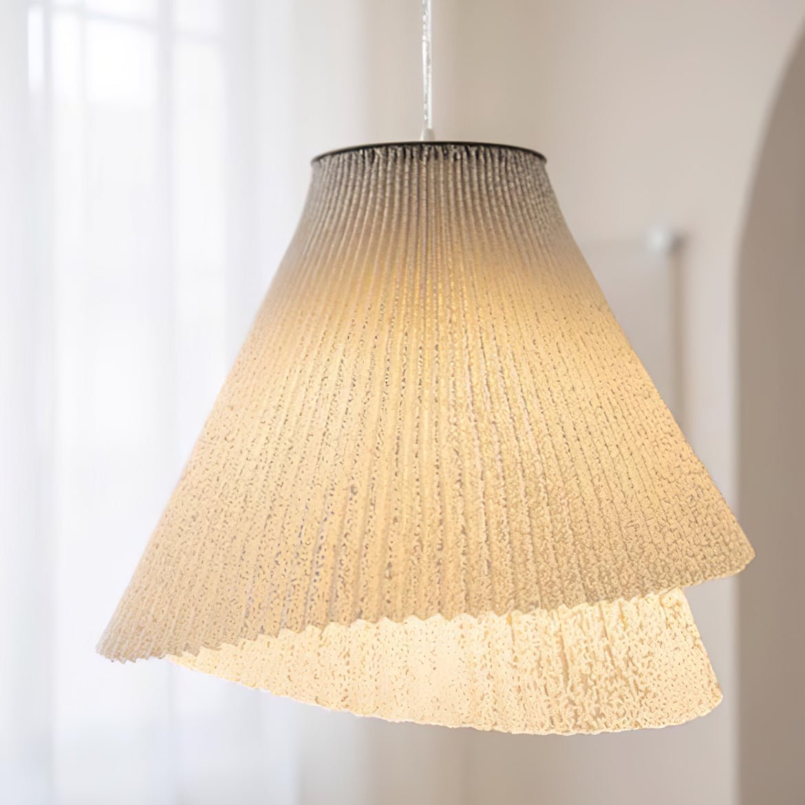 Stainless Steel Pleated Pendant Lamp - Blowlighting