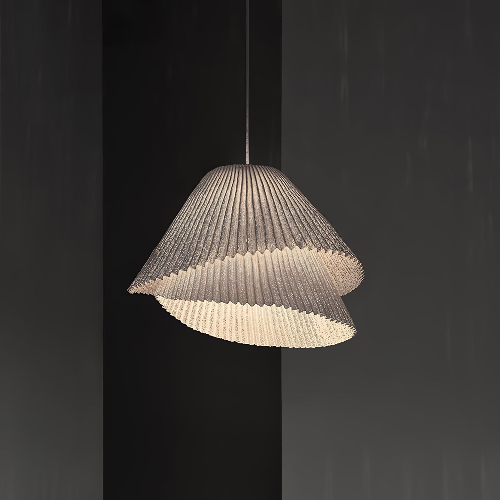 Stainless Steel Pleated Pendant Lamp - Blowlighting