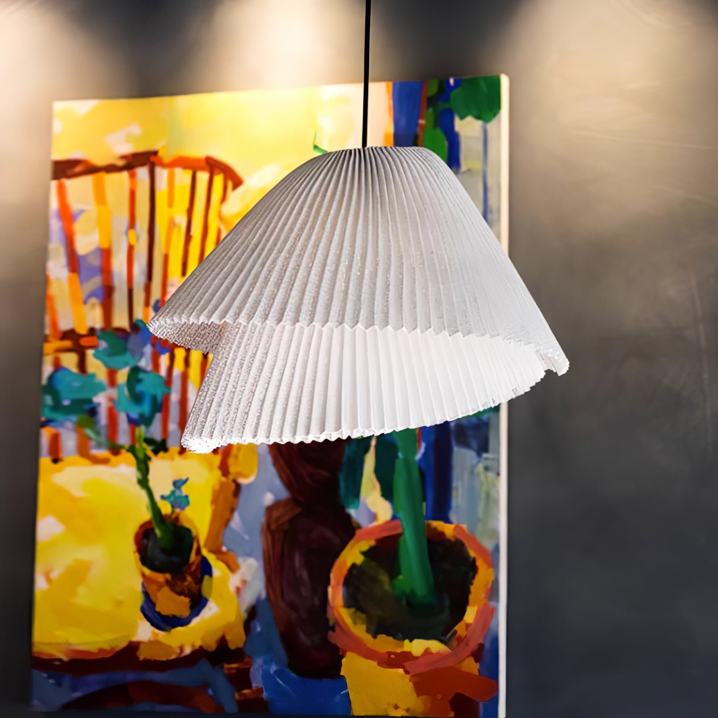 Stainless Steel Pleated Pendant Lamp - Blowlighting