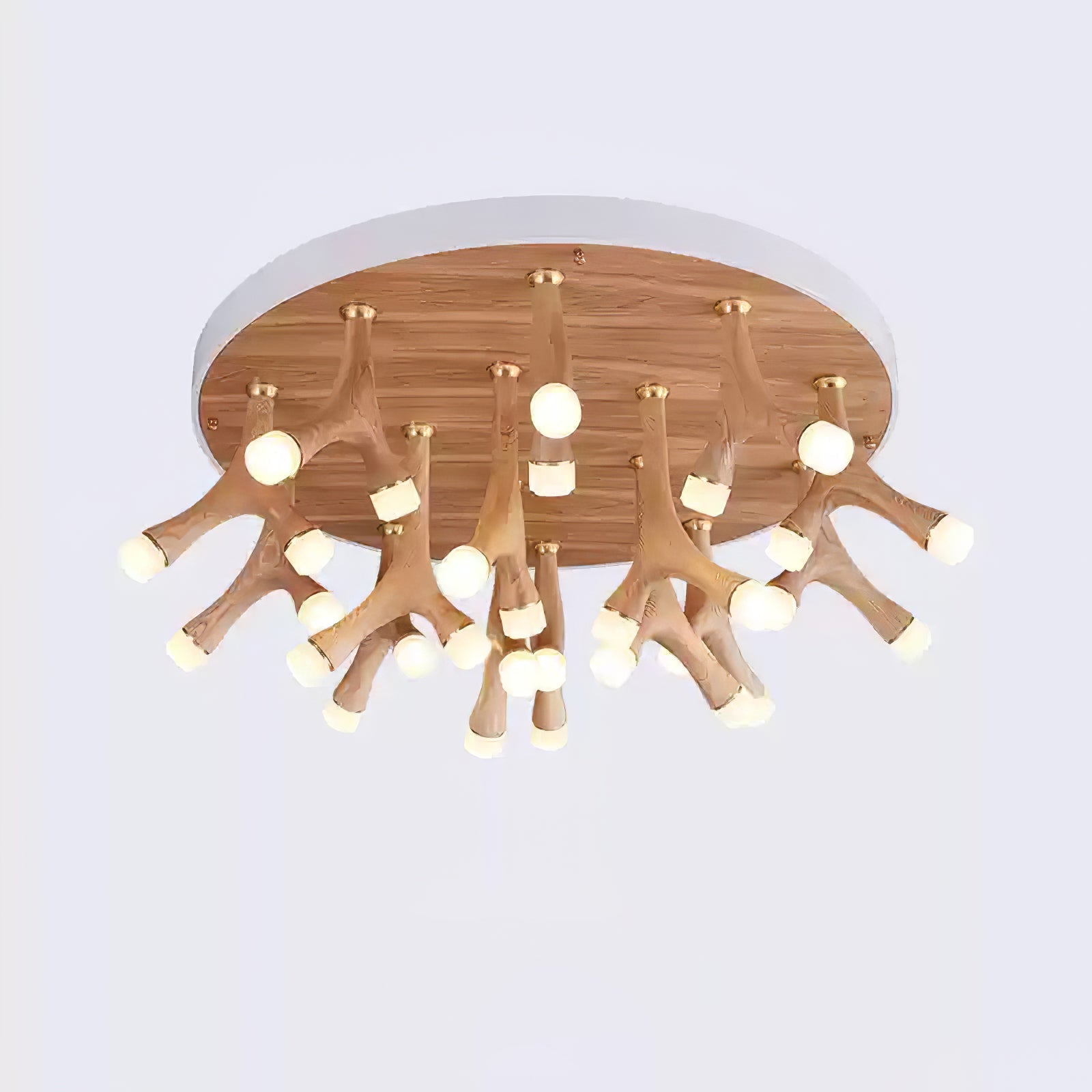 Vilorion Nature-Inspired Wood Ceiling Light - Blowlighting