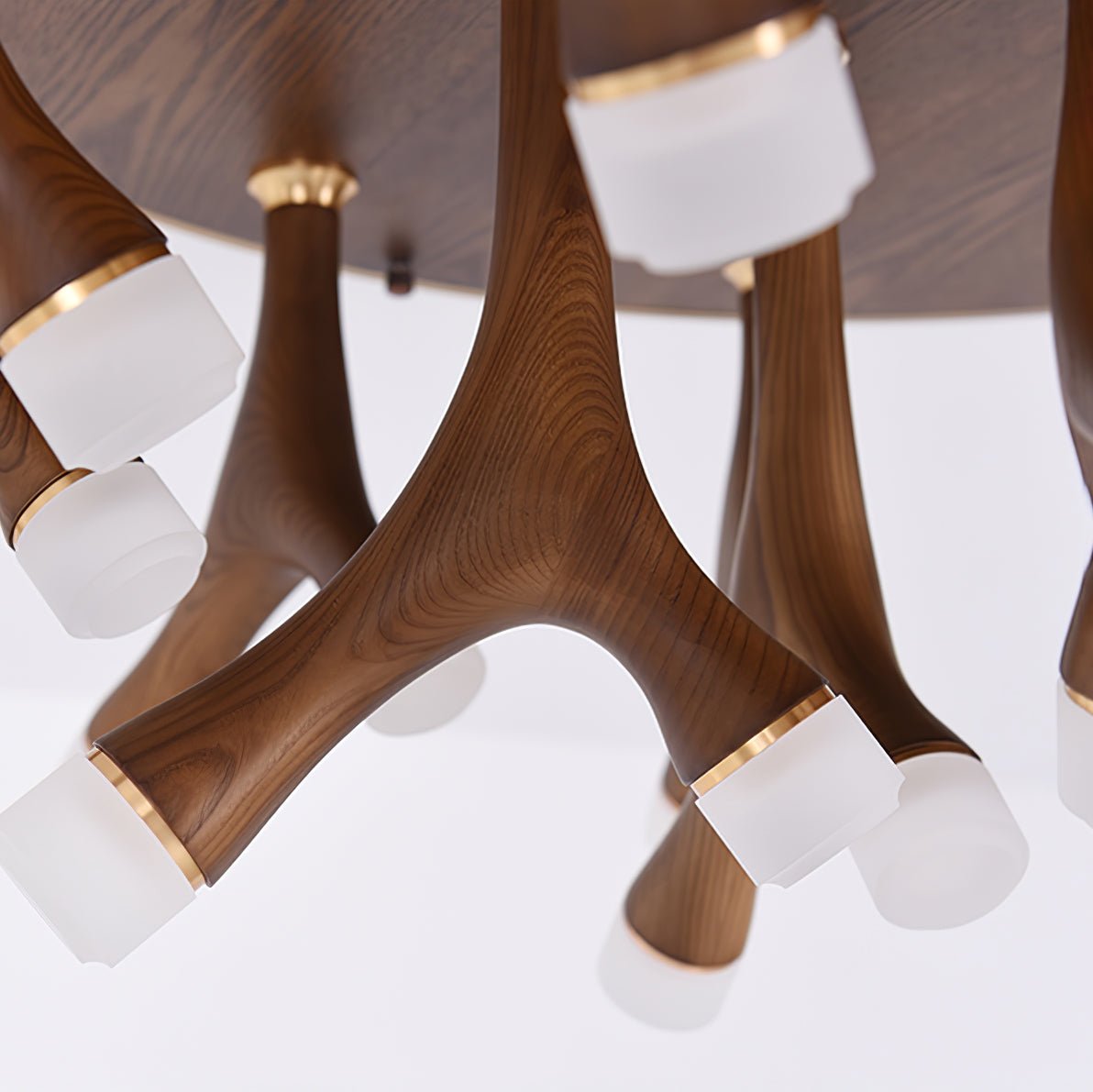 Vilorion Nature-Inspired Wood Ceiling Light - Blowlighting