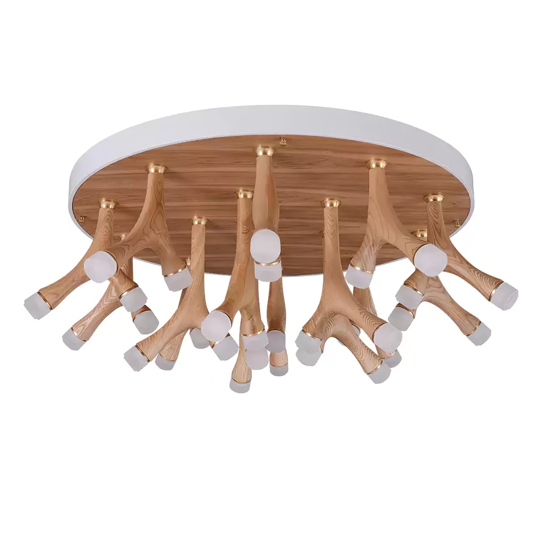 Vilorion Nature-Inspired Wood Ceiling Light - Blowlighting