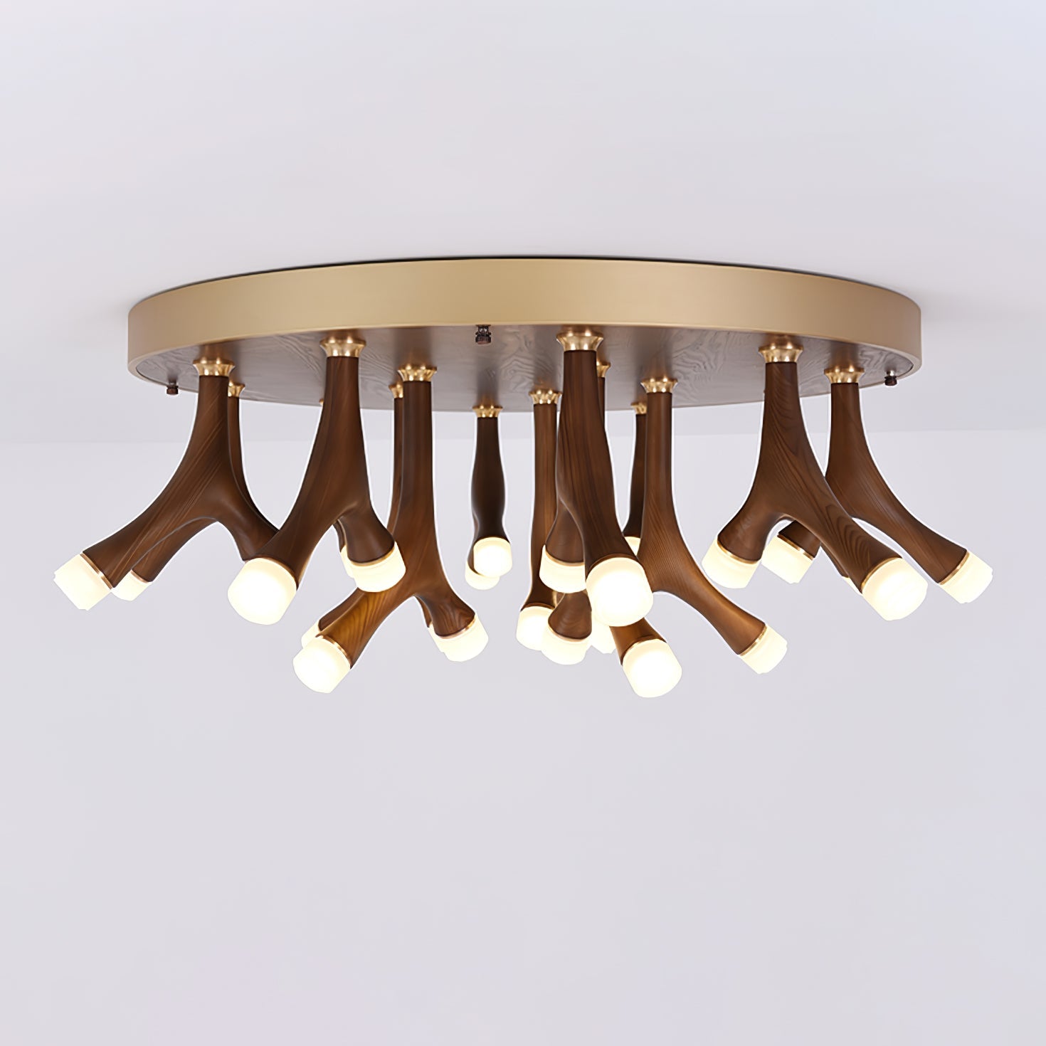Vilorion Nature-Inspired Wood Ceiling Light - Blowlighting