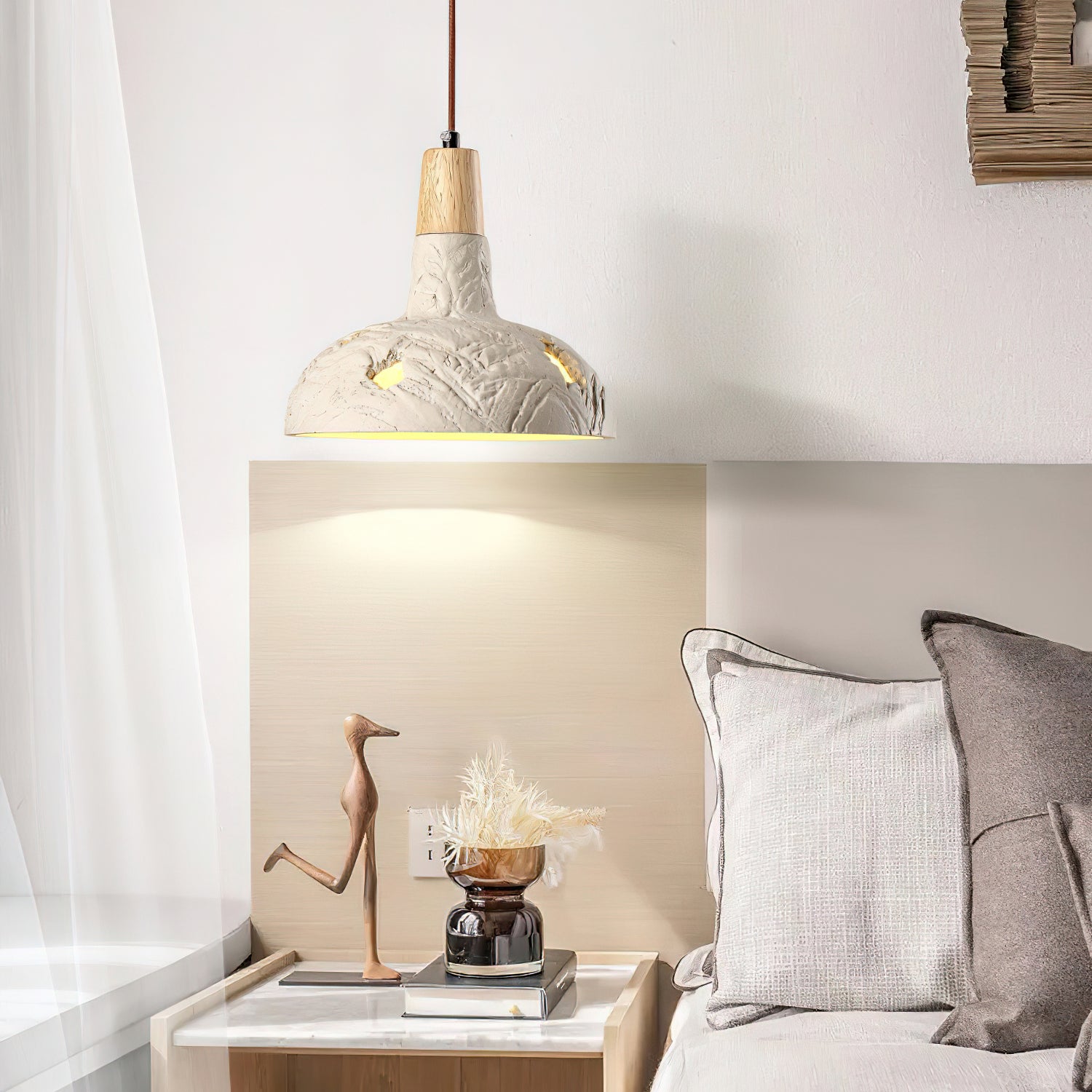 Cement Carve Pendant Lamp - Blowlighting