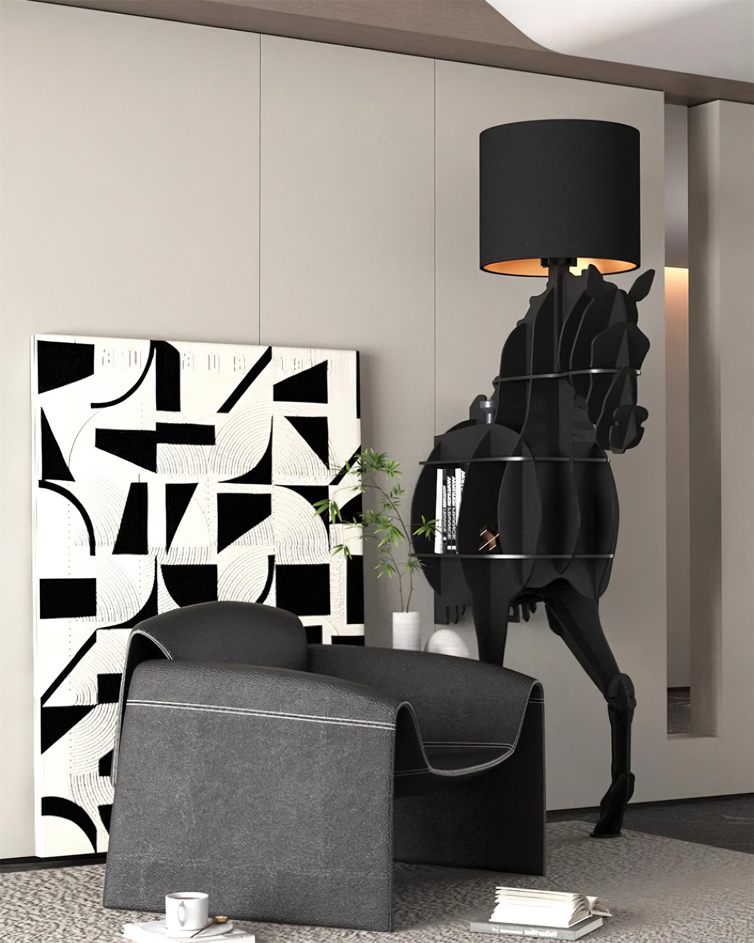 Zothaara Horse-shaped Floor Lamp - Blowlighting