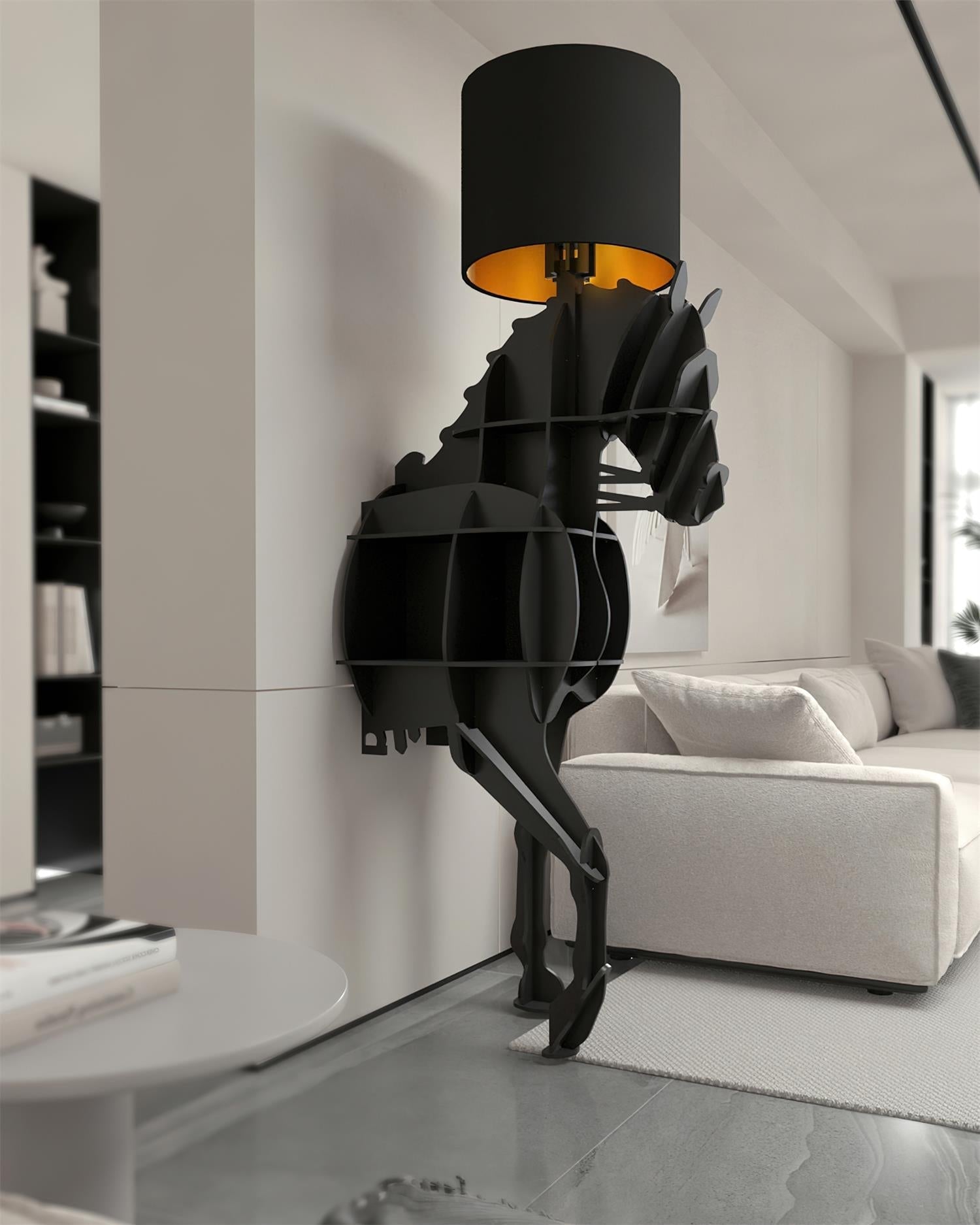 Zothaara Horse-shaped Floor Lamp - Blowlighting