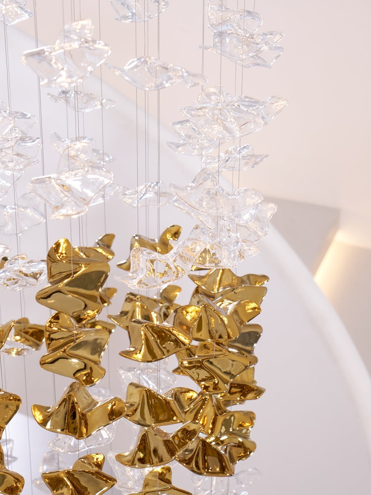 Vecarisra Luxury Tidal Art Glass Pendants Lamp - Blowlighting