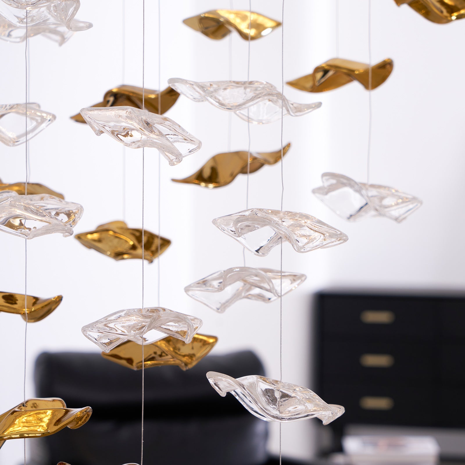 Cezorisra Luxury Brass Linear Chandelier - Blowlighting