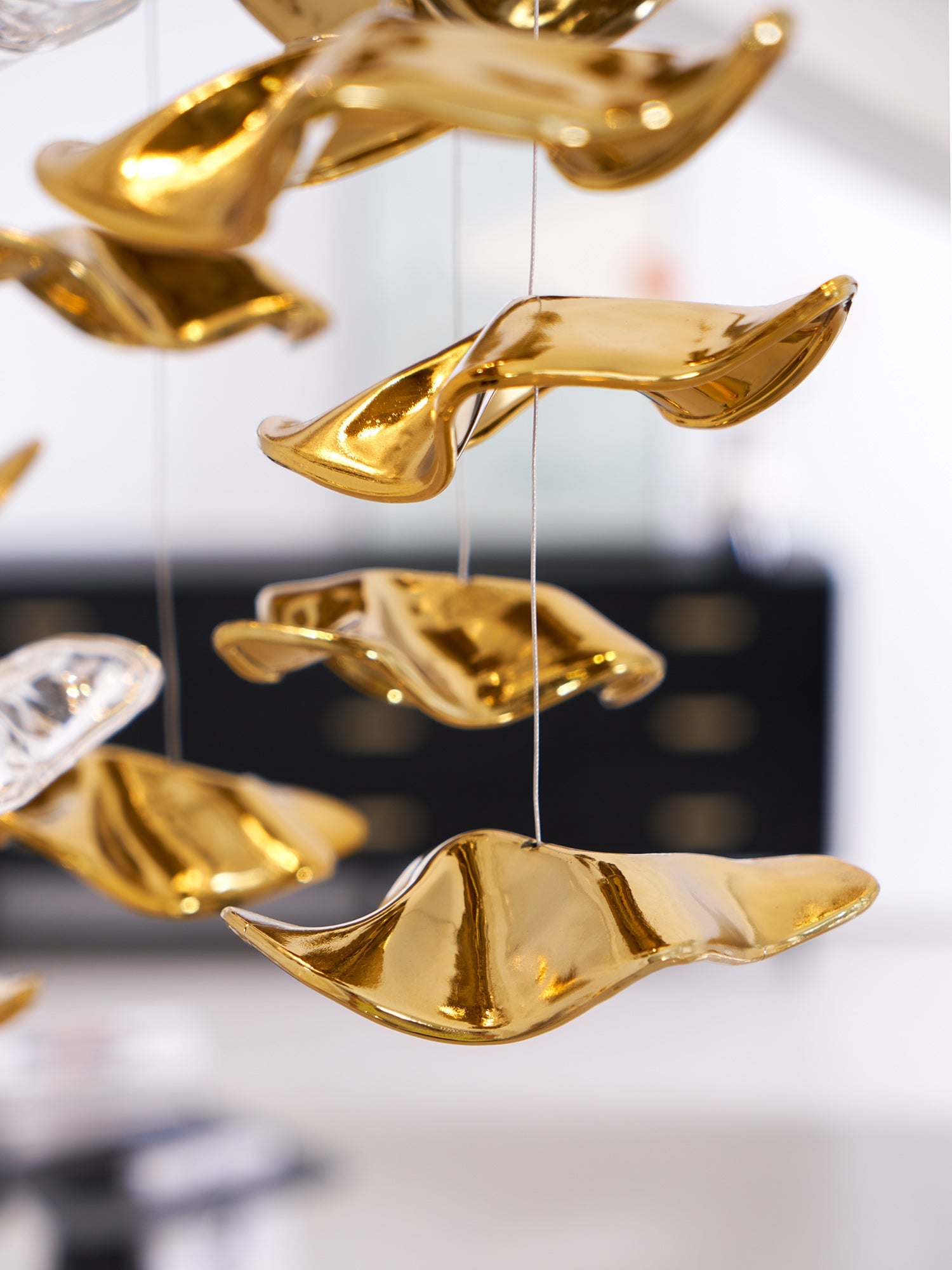 Vecarisra Luxury Tidal Art Glass Pendants Lamp - Blowlighting