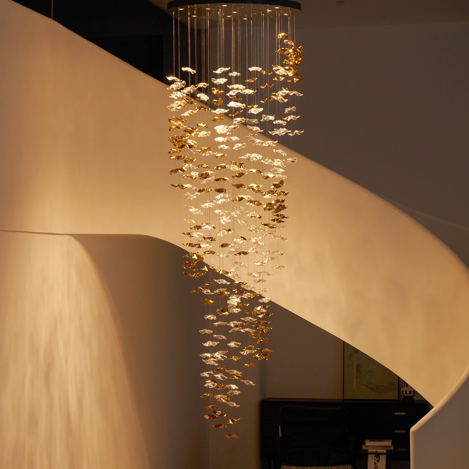 Vecarisra Luxury Tidal Art Glass Pendants Lamp - Blowlighting