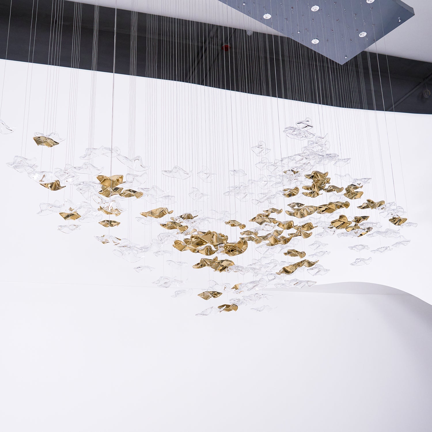 Vecarisra Luxury Tidal Art Glass Pendants Lamp - Blowlighting