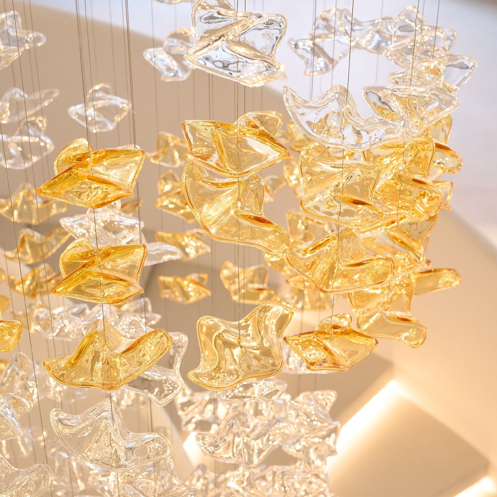 Vecarisra Luxury Tidal Art Glass Pendants Lamp - Blowlighting