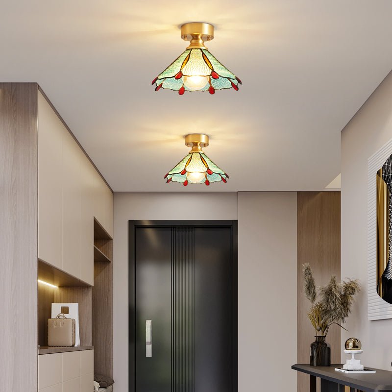 Tiffany Floral Ceiling Lamp - Blowlighting