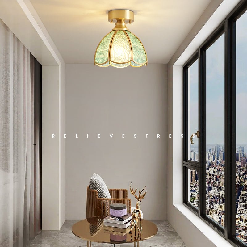 Tiffany Floral Ceiling Lamp - Blowlighting