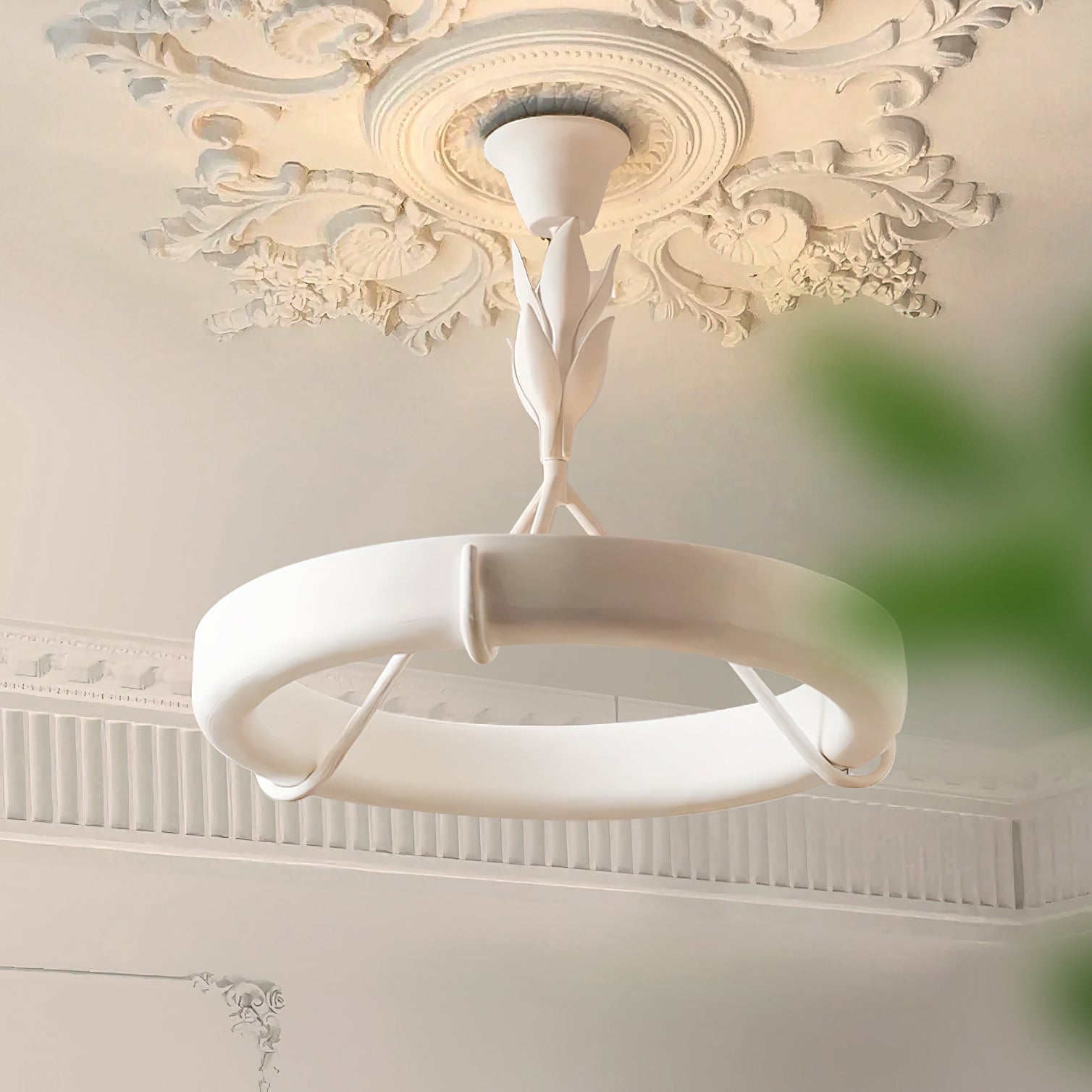 Tinsley Plaster Chandelier - Blowlighting