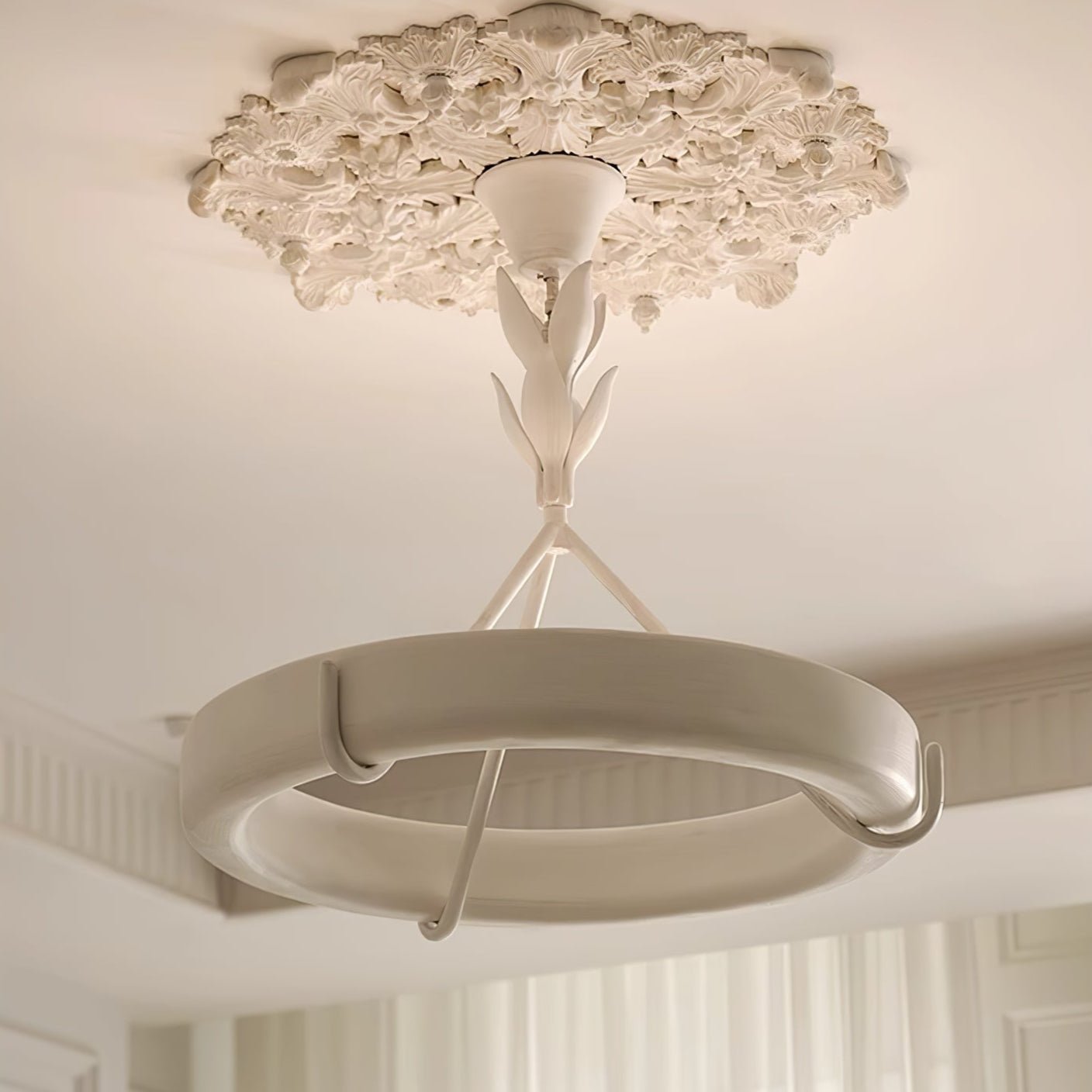 Tinsley Plaster Chandelier - Blowlighting