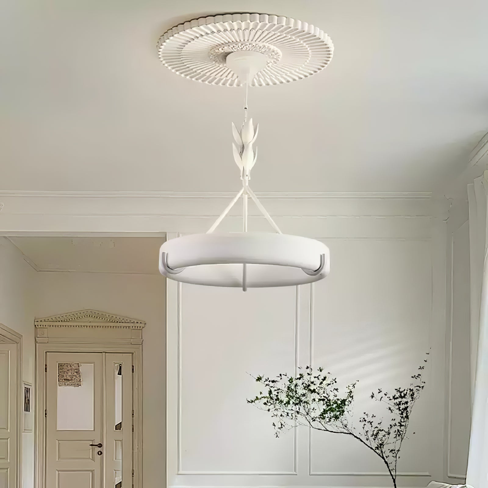 Tinsley Plaster Chandelier - Blowlighting