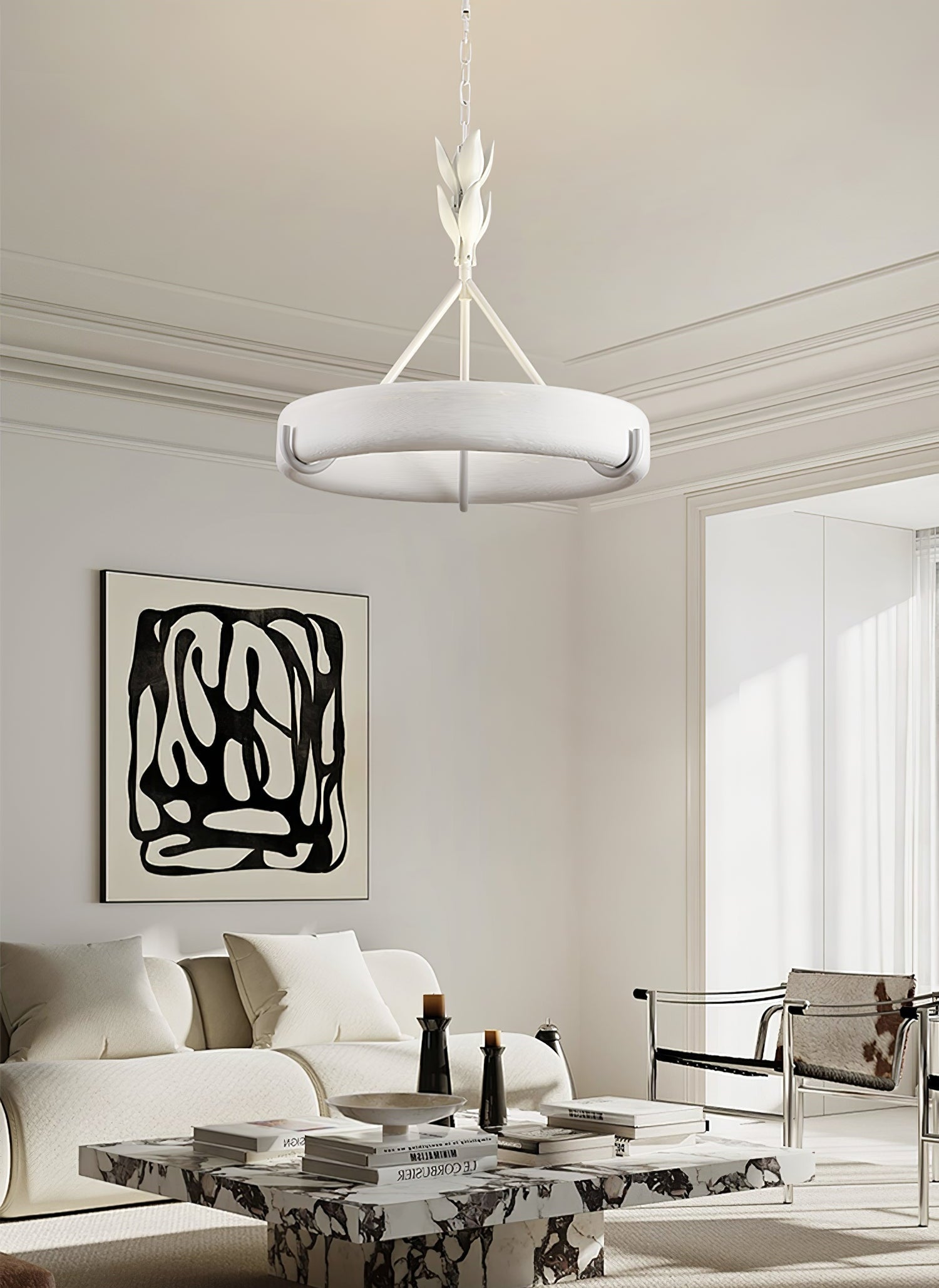 Tinsley Plaster Chandelier - Blowlighting