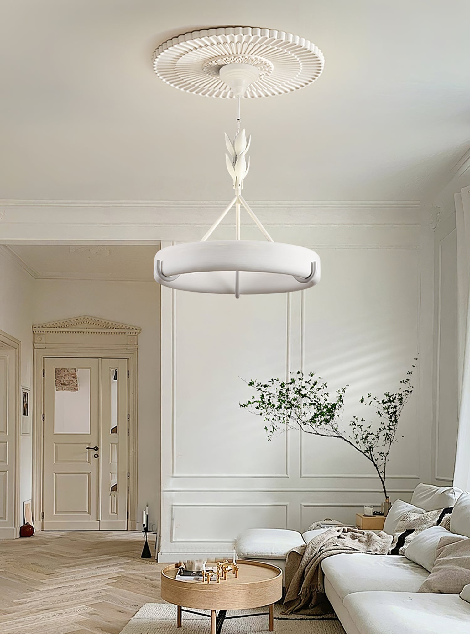 Tinsley Plaster Chandelier - Blowlighting