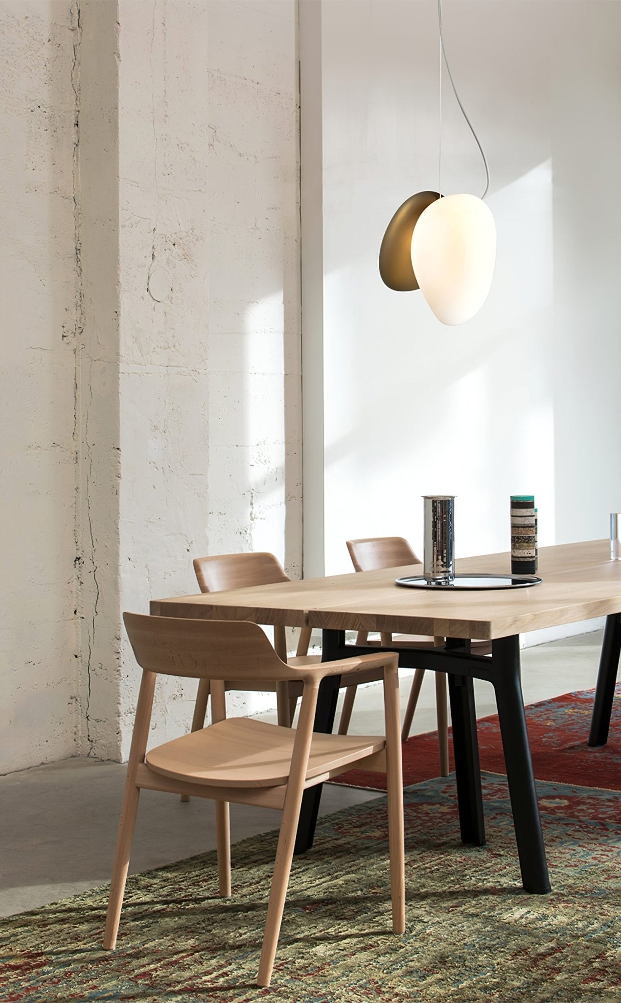 Translucent Frosted Glass Pendant Light - Blowlighting